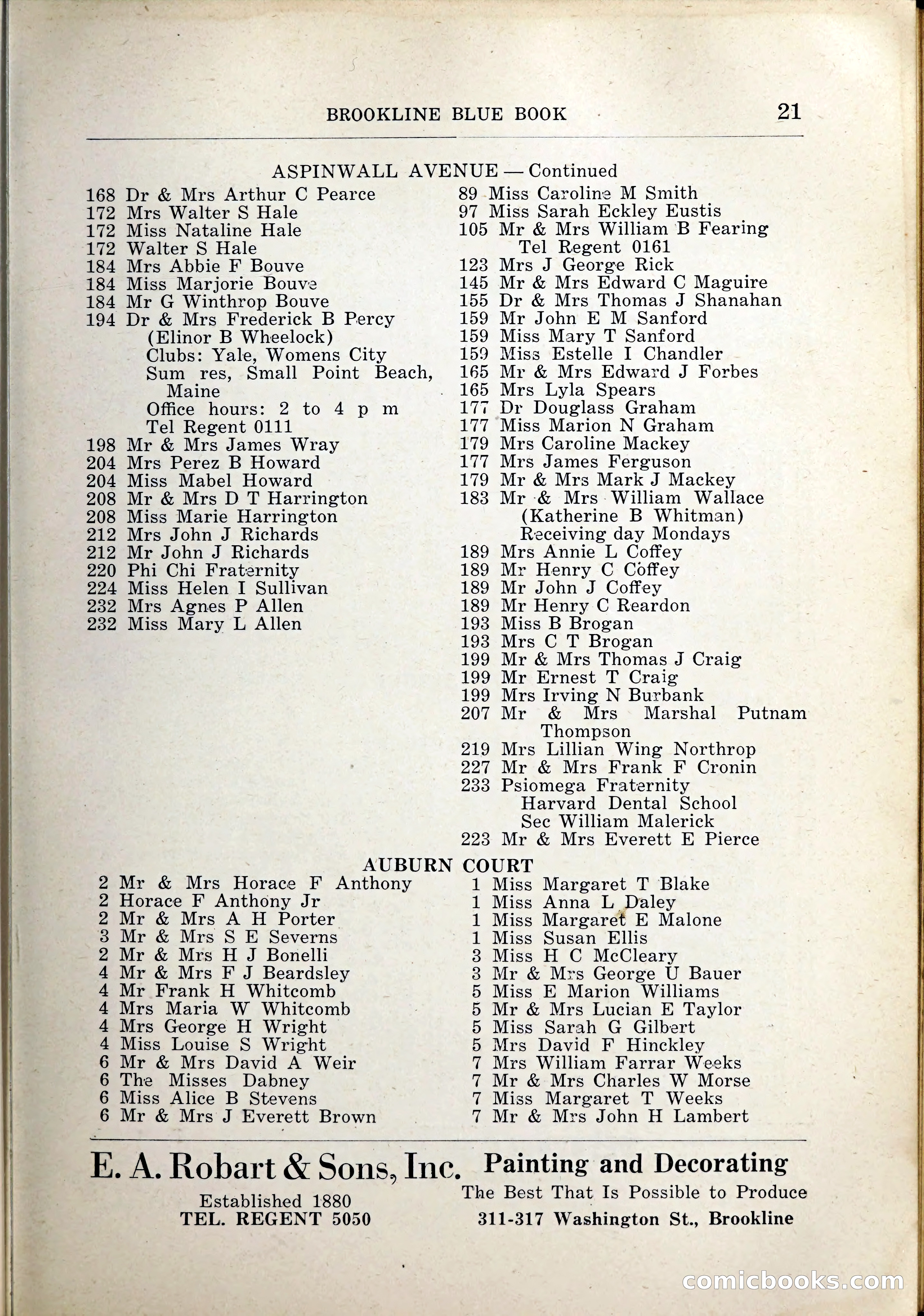 Blue Book of Brookline, 1926 — page 42 of 327