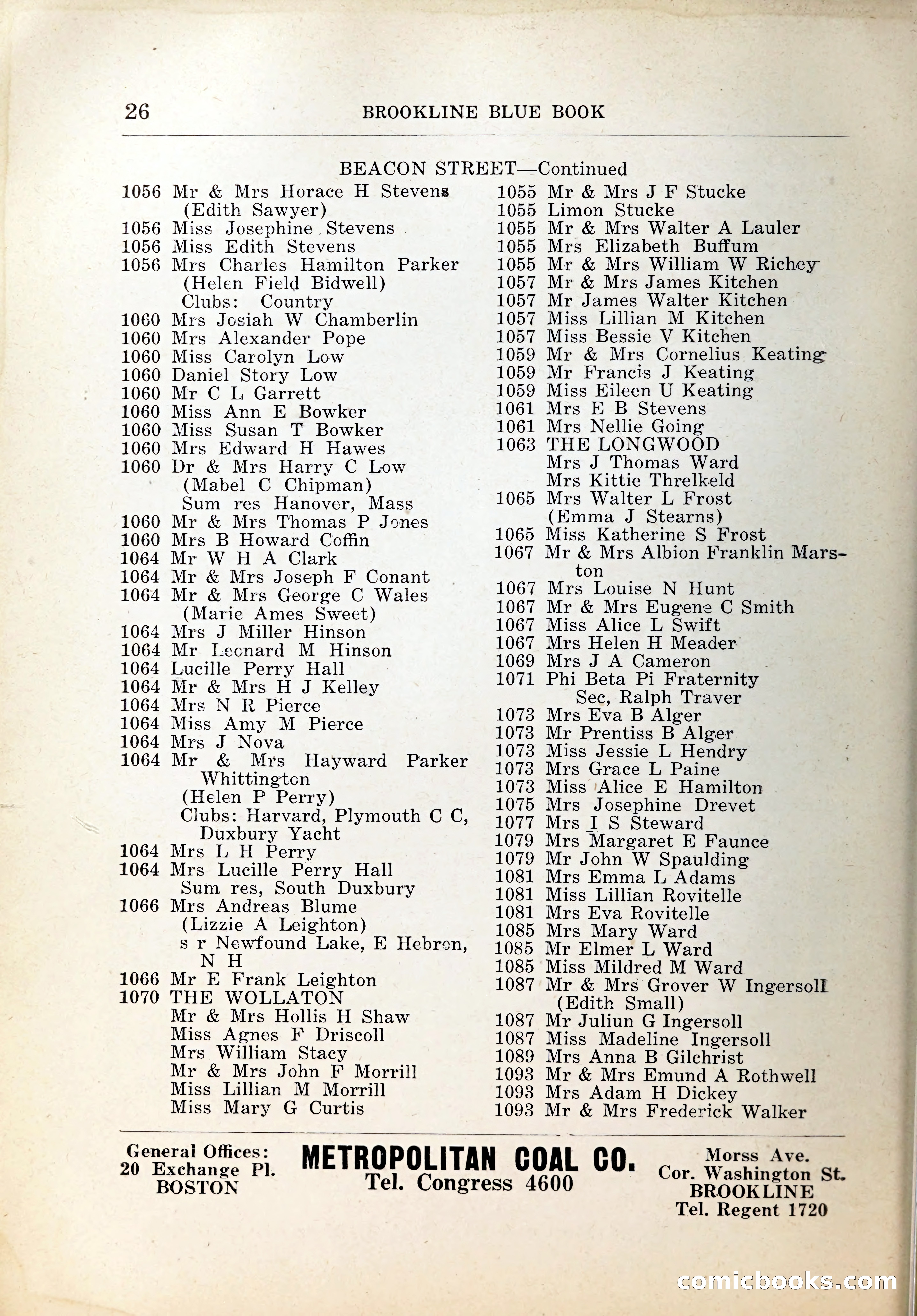 Blue Book of Brookline, 1926 — page 49 of 327
