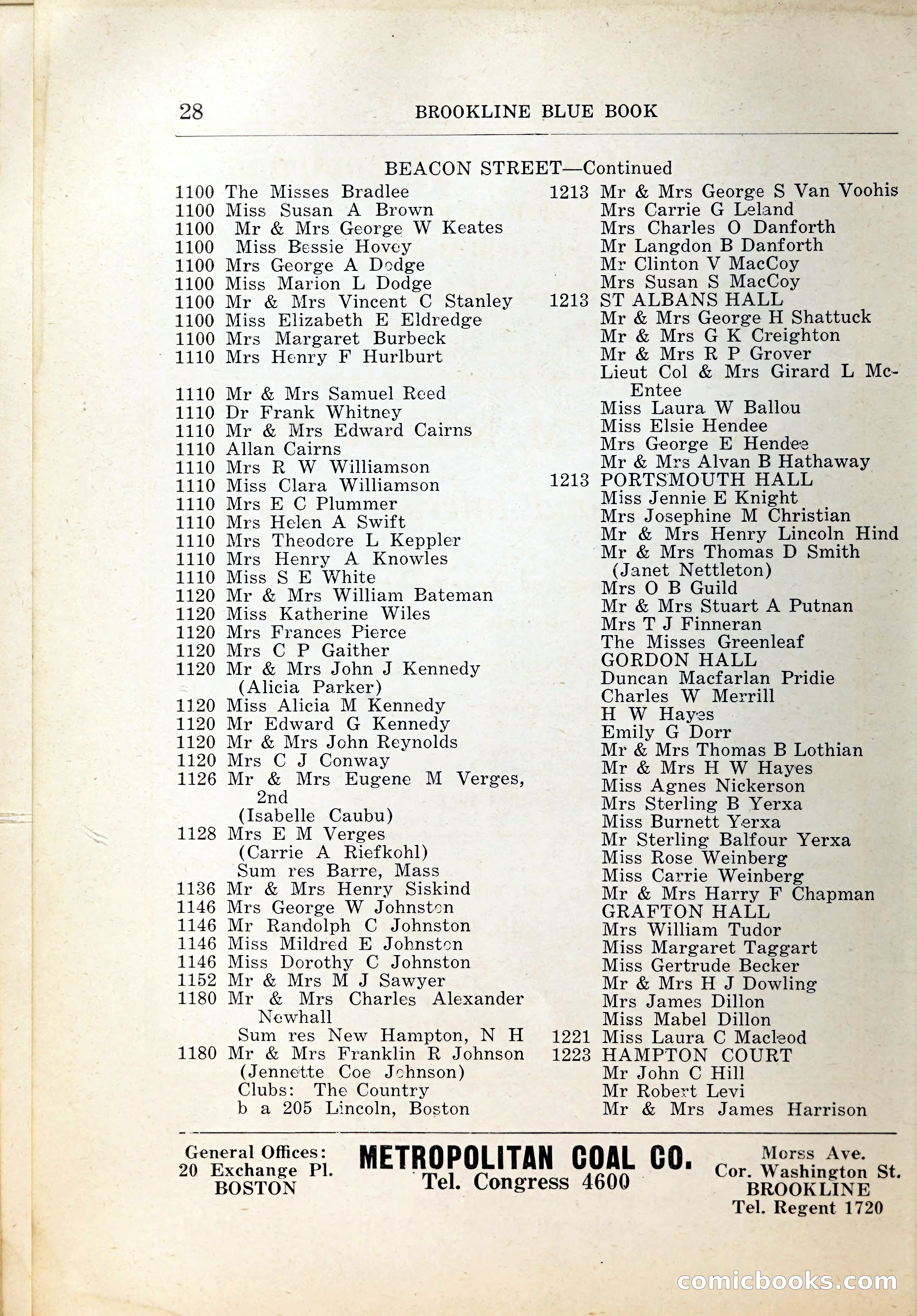 Blue Book of Brookline, 1926 — page 51 of 327