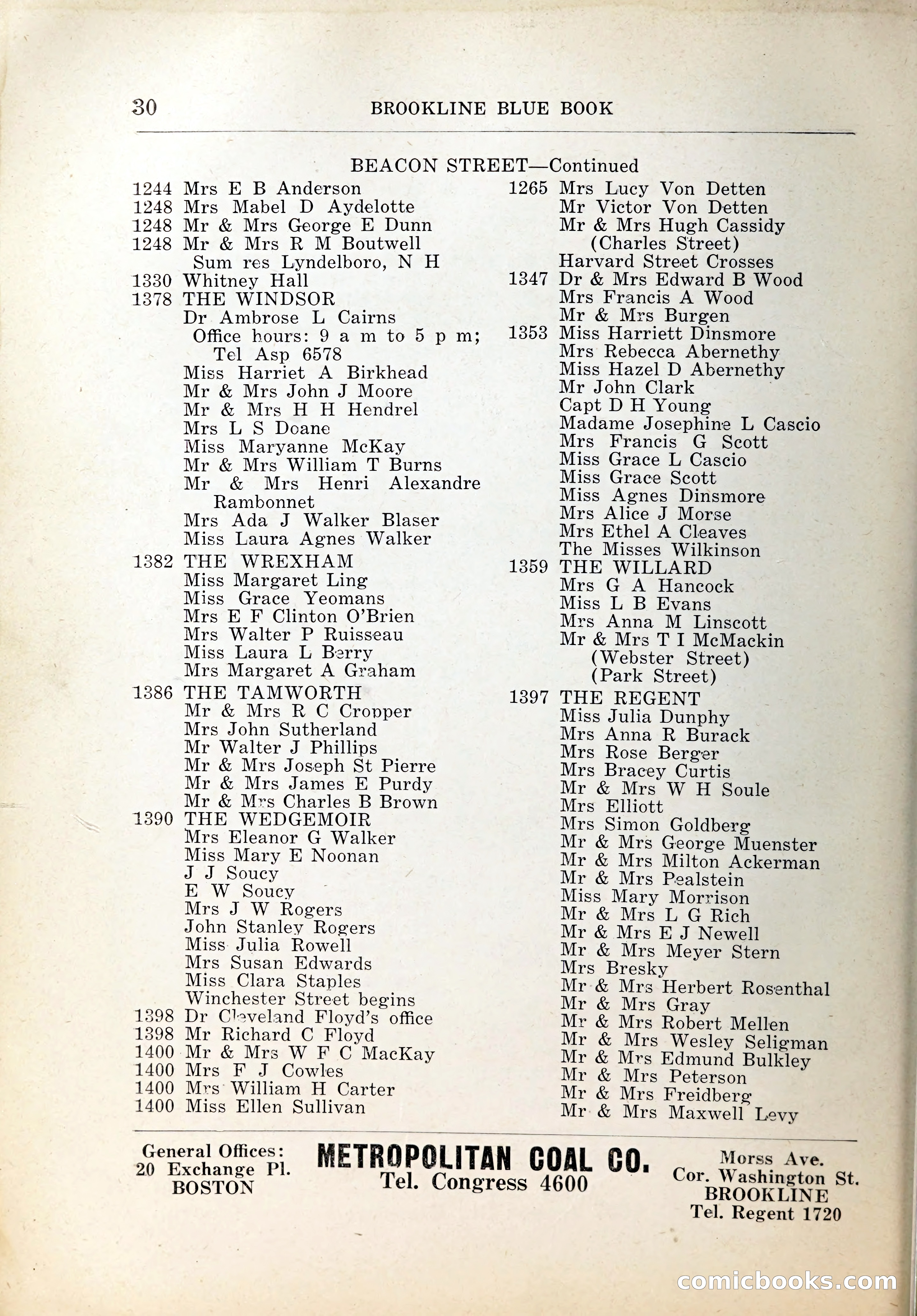 Blue Book of Brookline, 1926 — page 55 of 327