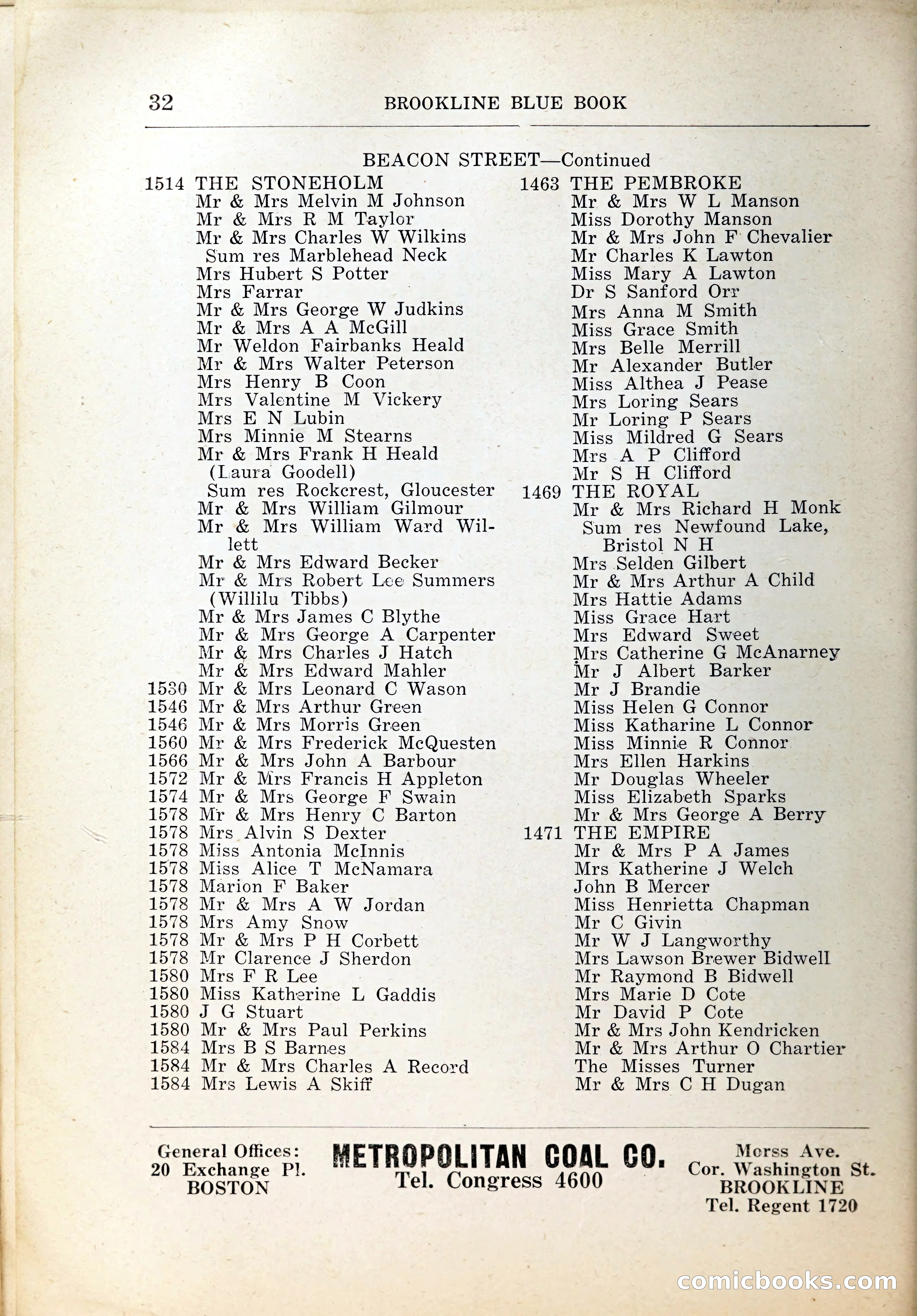 Blue Book of Brookline, 1926 — page 57 of 327