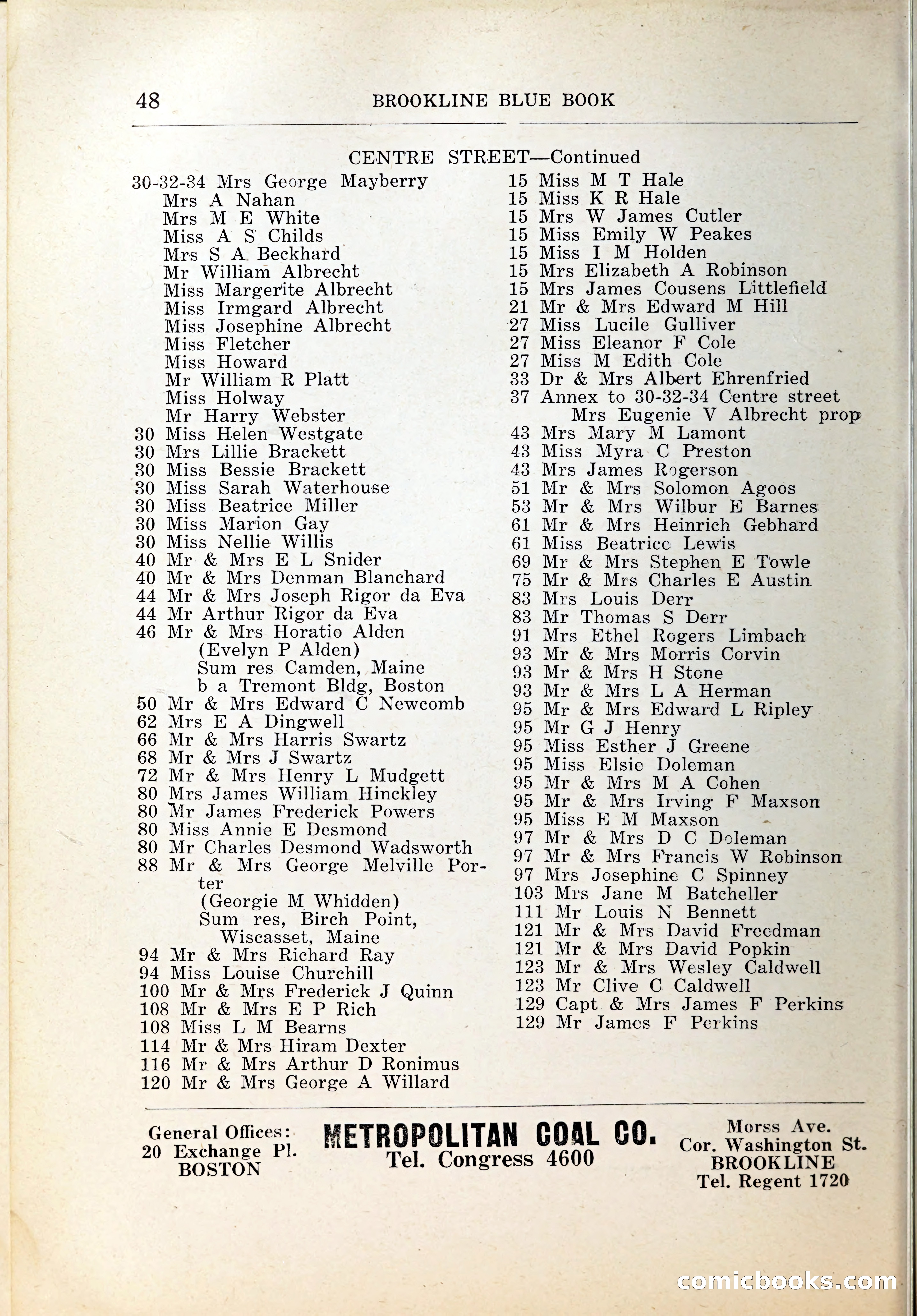 Blue Book of Brookline, 1926 — page 75 of 327