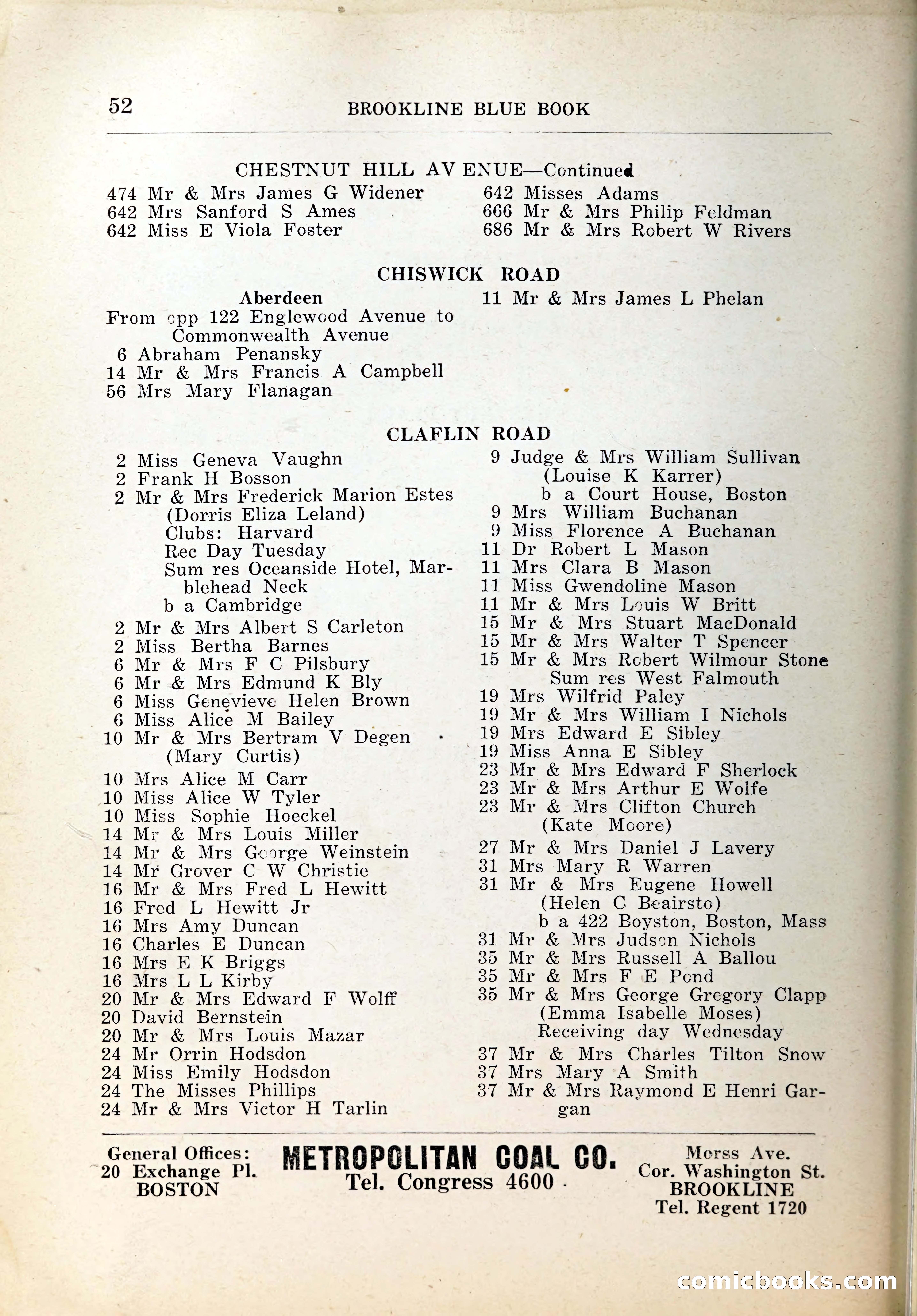 Blue Book of Brookline, 1926 — page 81 of 327