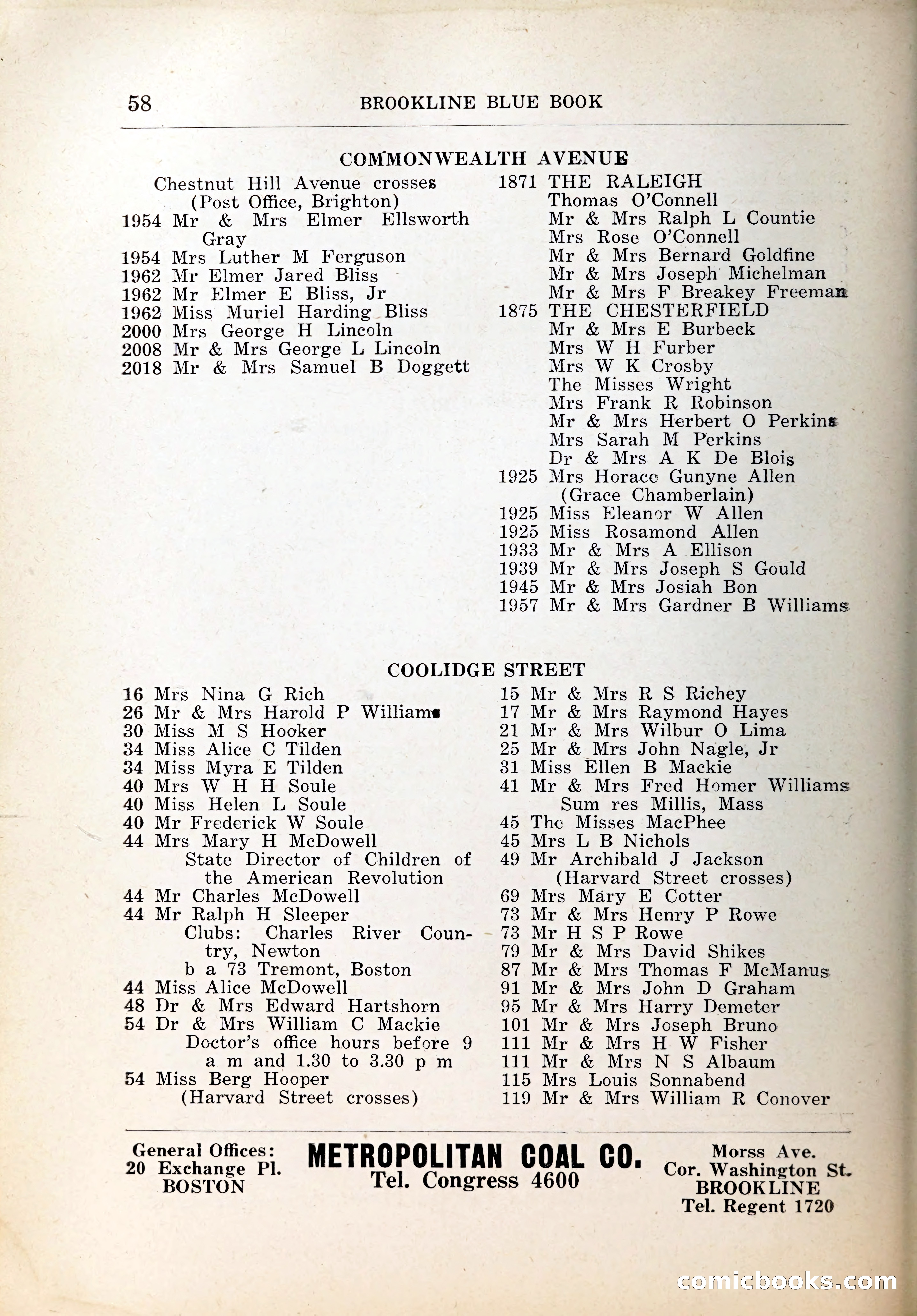 Blue Book of Brookline, 1926 — page 87 of 327