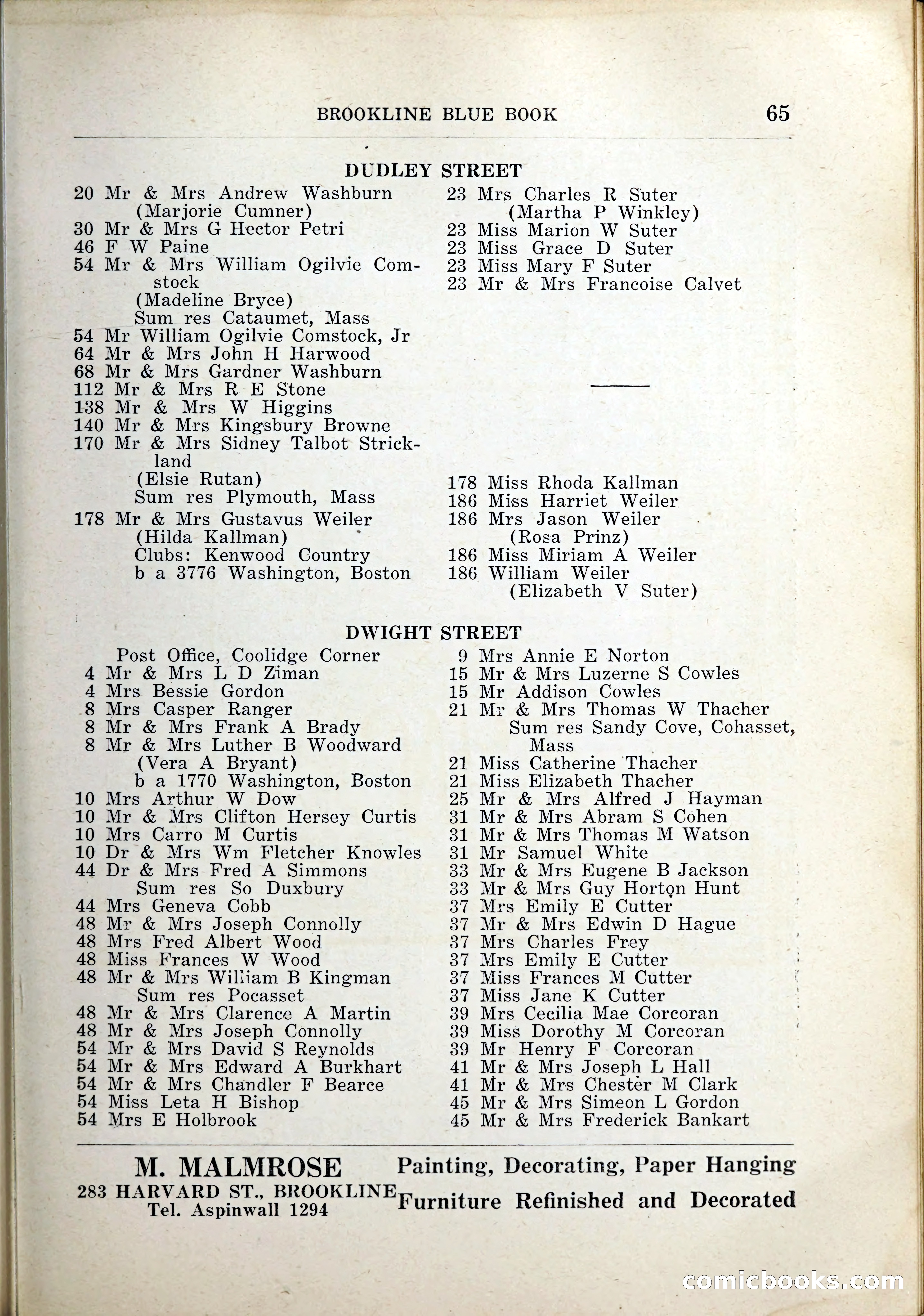 Blue Book of Brookline, 1926 — page 98 of 327