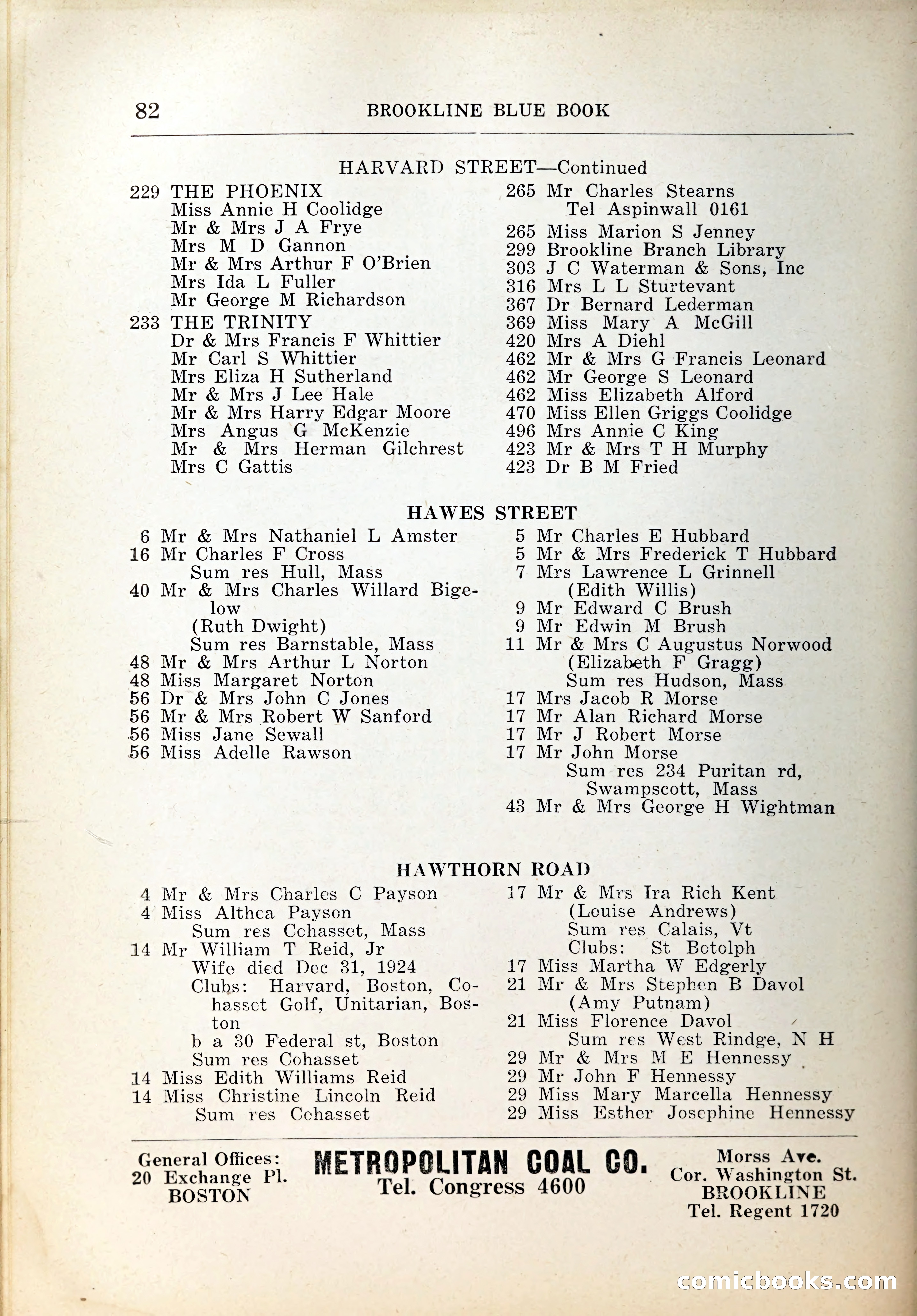Blue Book of Brookline, 1926 — page 115 of 327