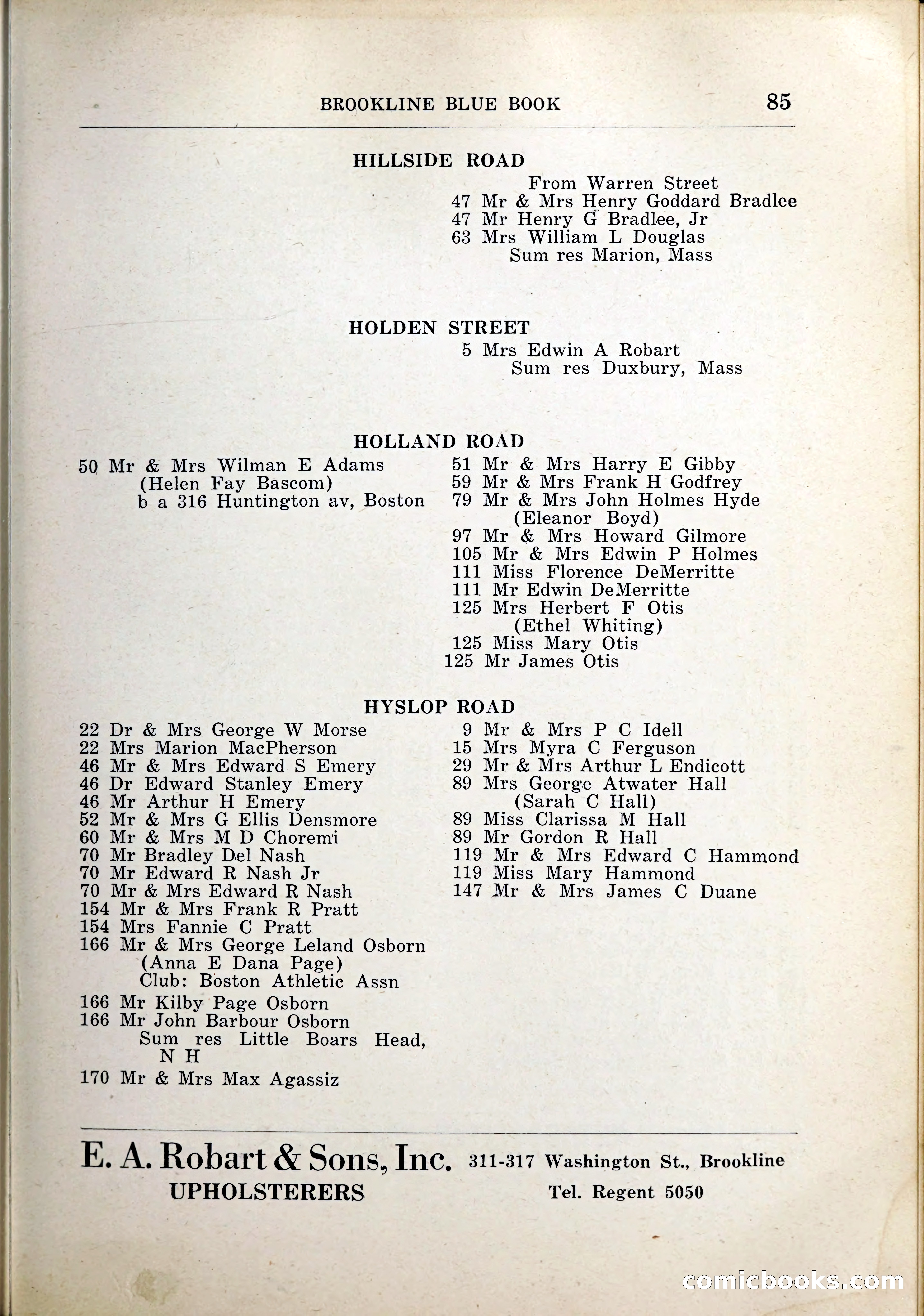 Blue Book of Brookline, 1926 — page 118 of 327