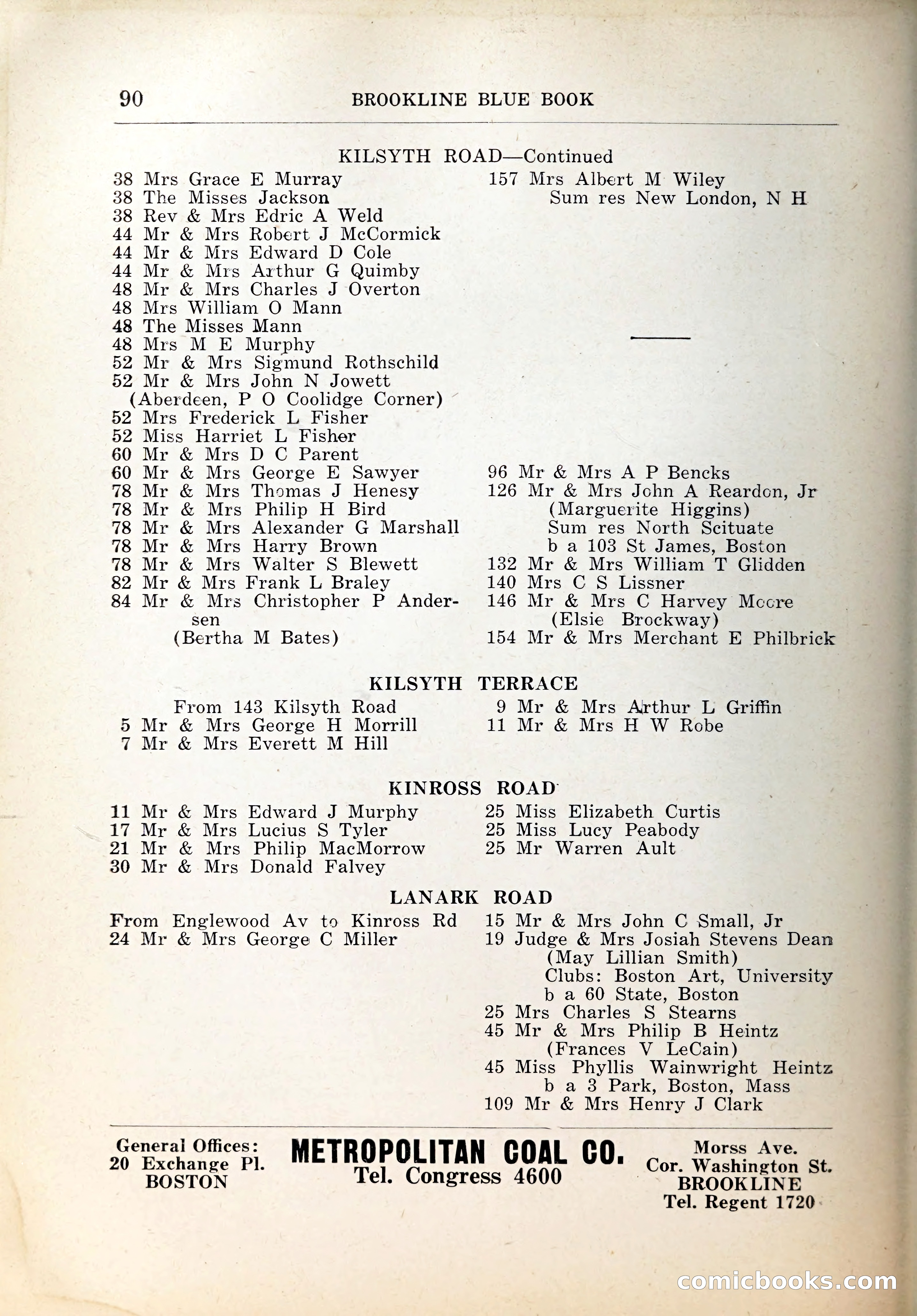 Blue Book of Brookline, 1926 — page 123 of 327