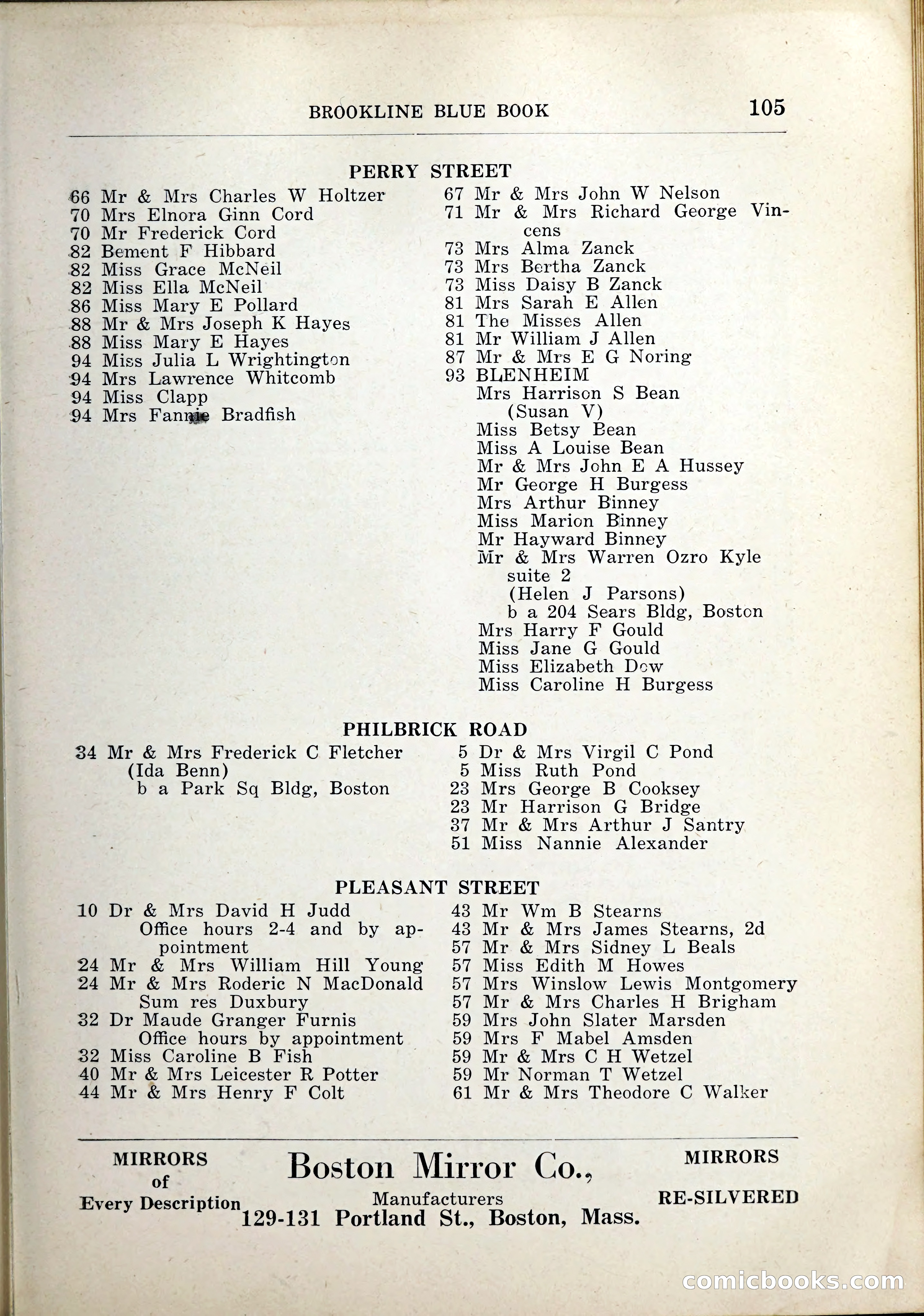 Blue Book of Brookline, 1926 — page 138 of 327