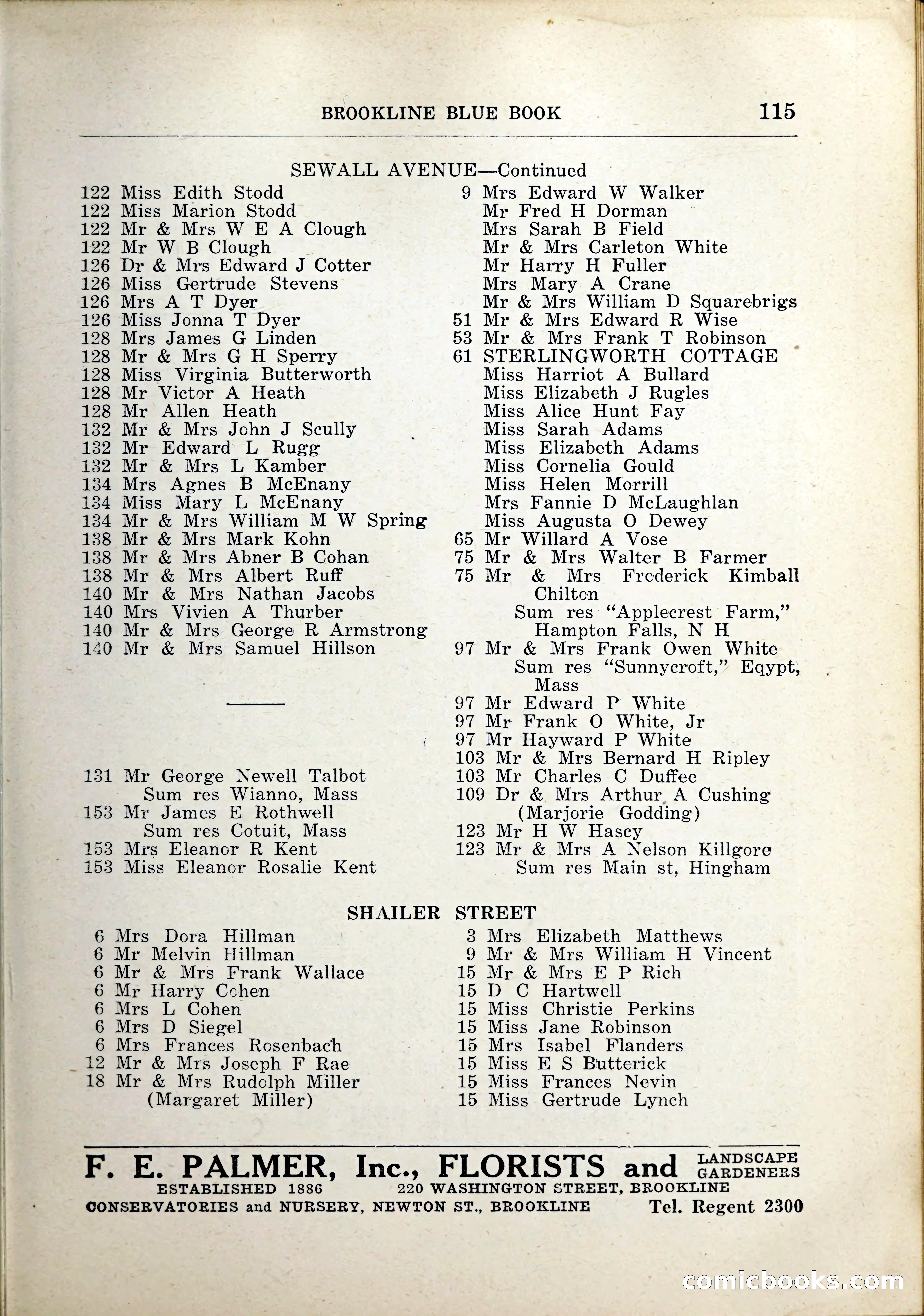 Blue Book of Brookline, 1926 — page 150 of 327
