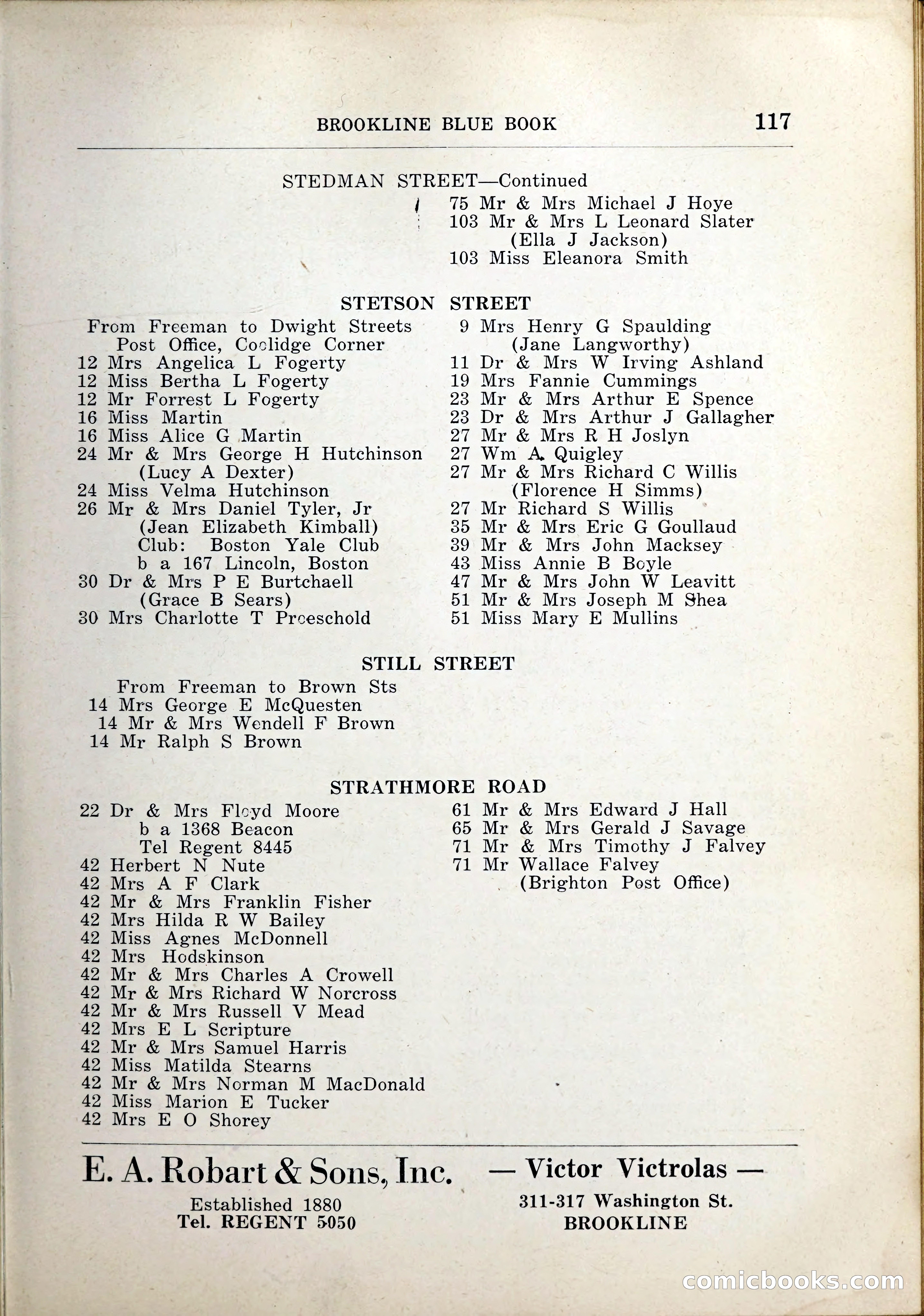 Blue Book of Brookline, 1926 — page 152 of 327