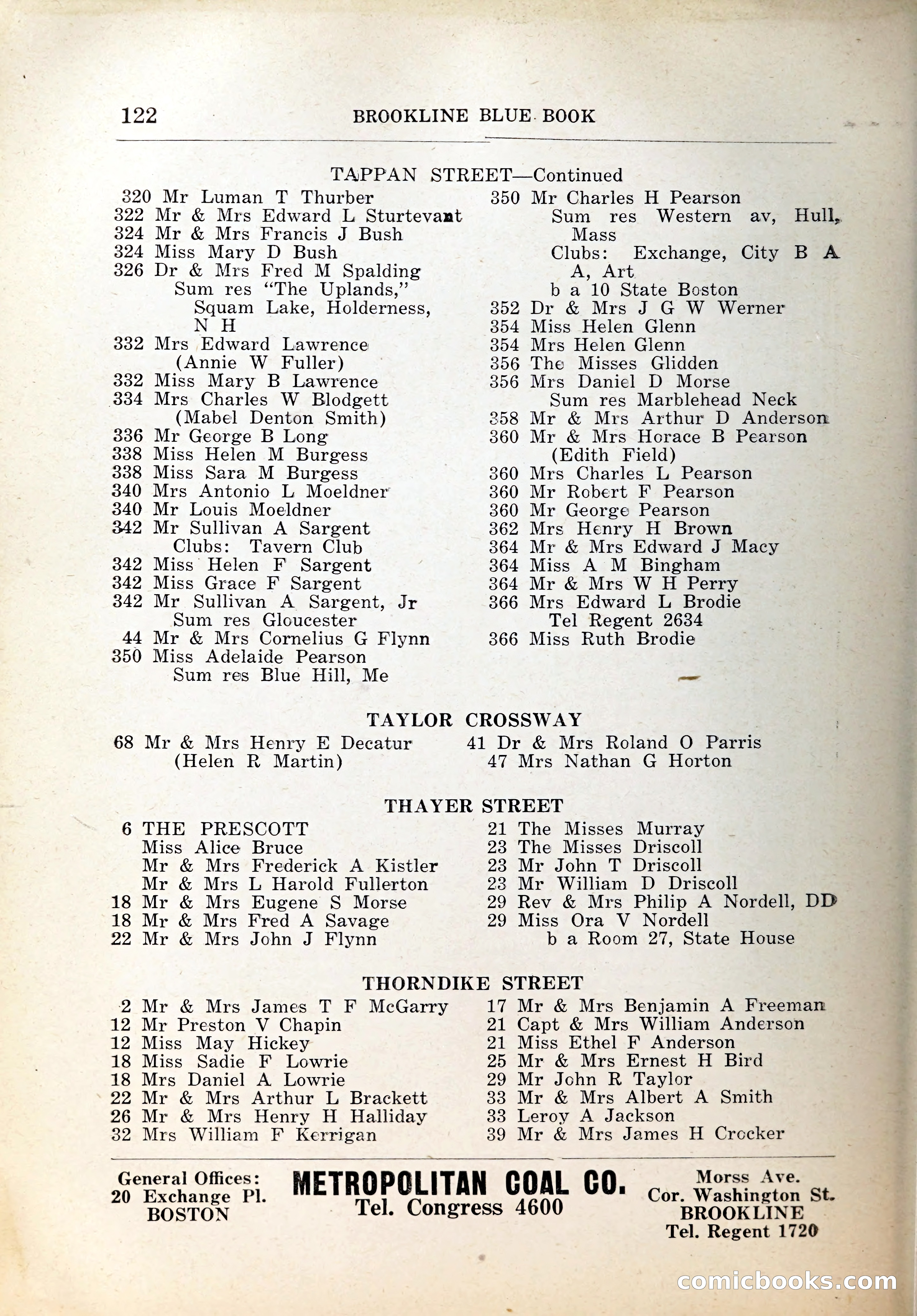 Blue Book of Brookline, 1926 — page 157 of 327