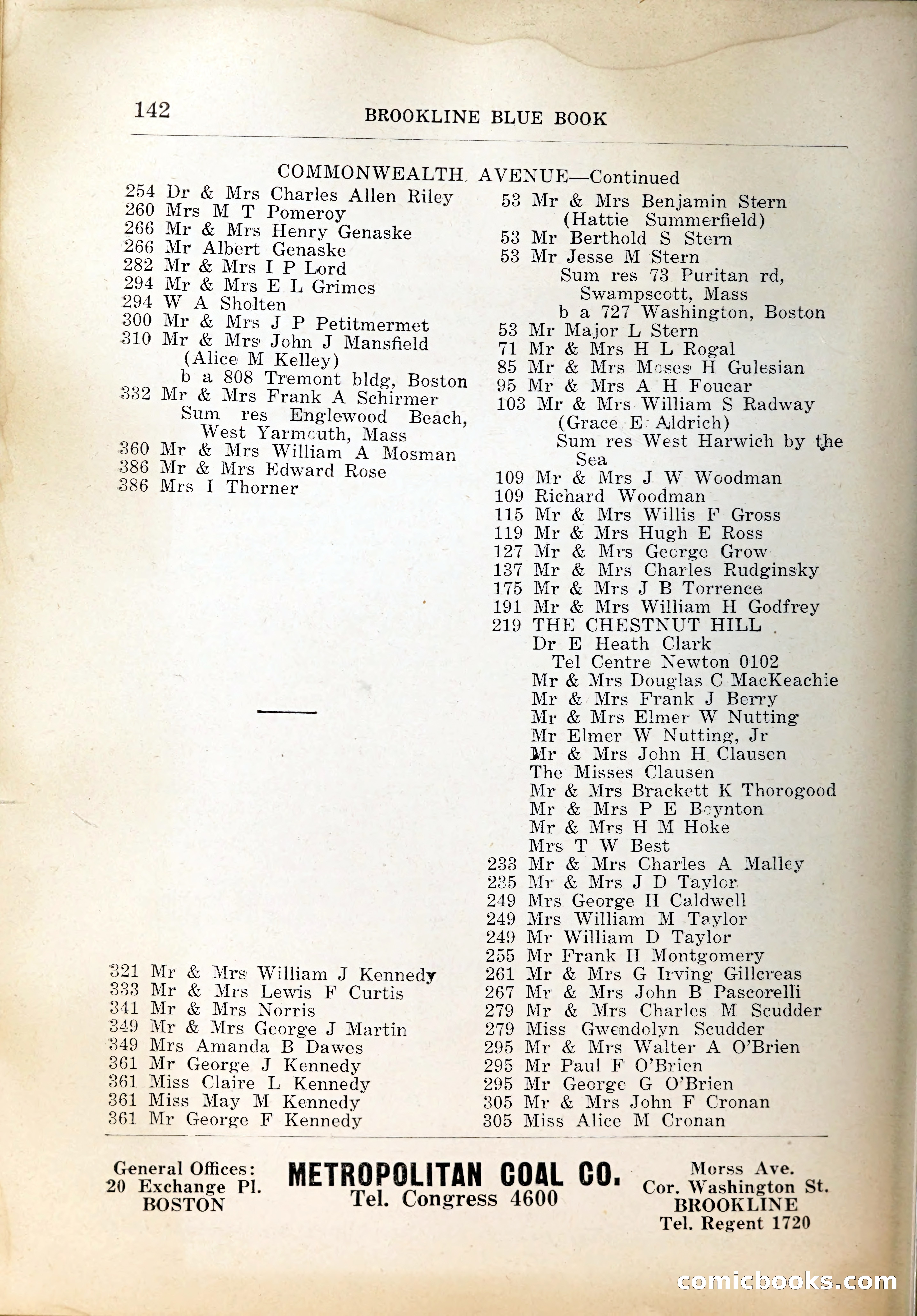Blue Book of Brookline, 1926 — page 177 of 327