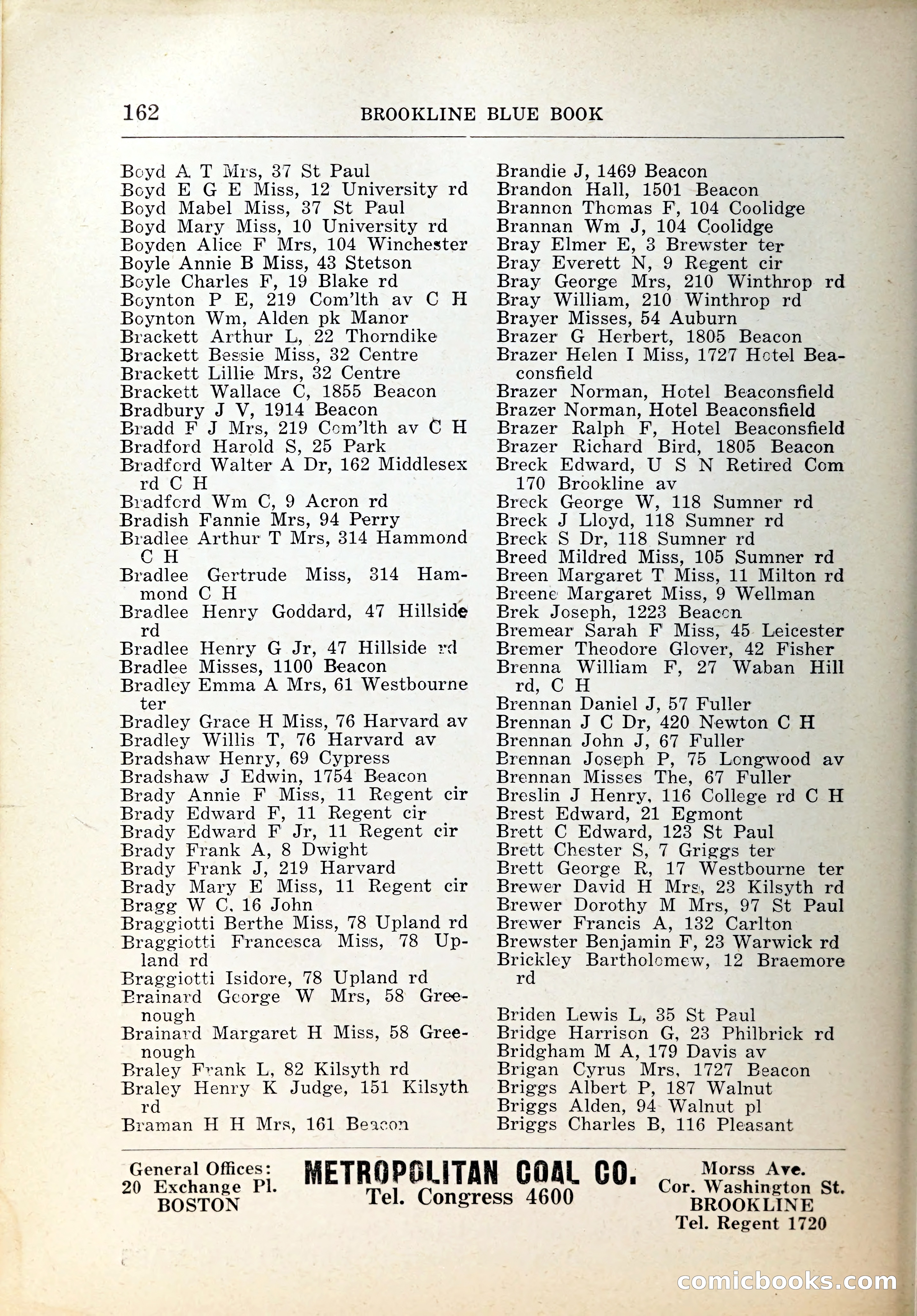 Blue Book of Brookline, 1926 — page 197 of 327