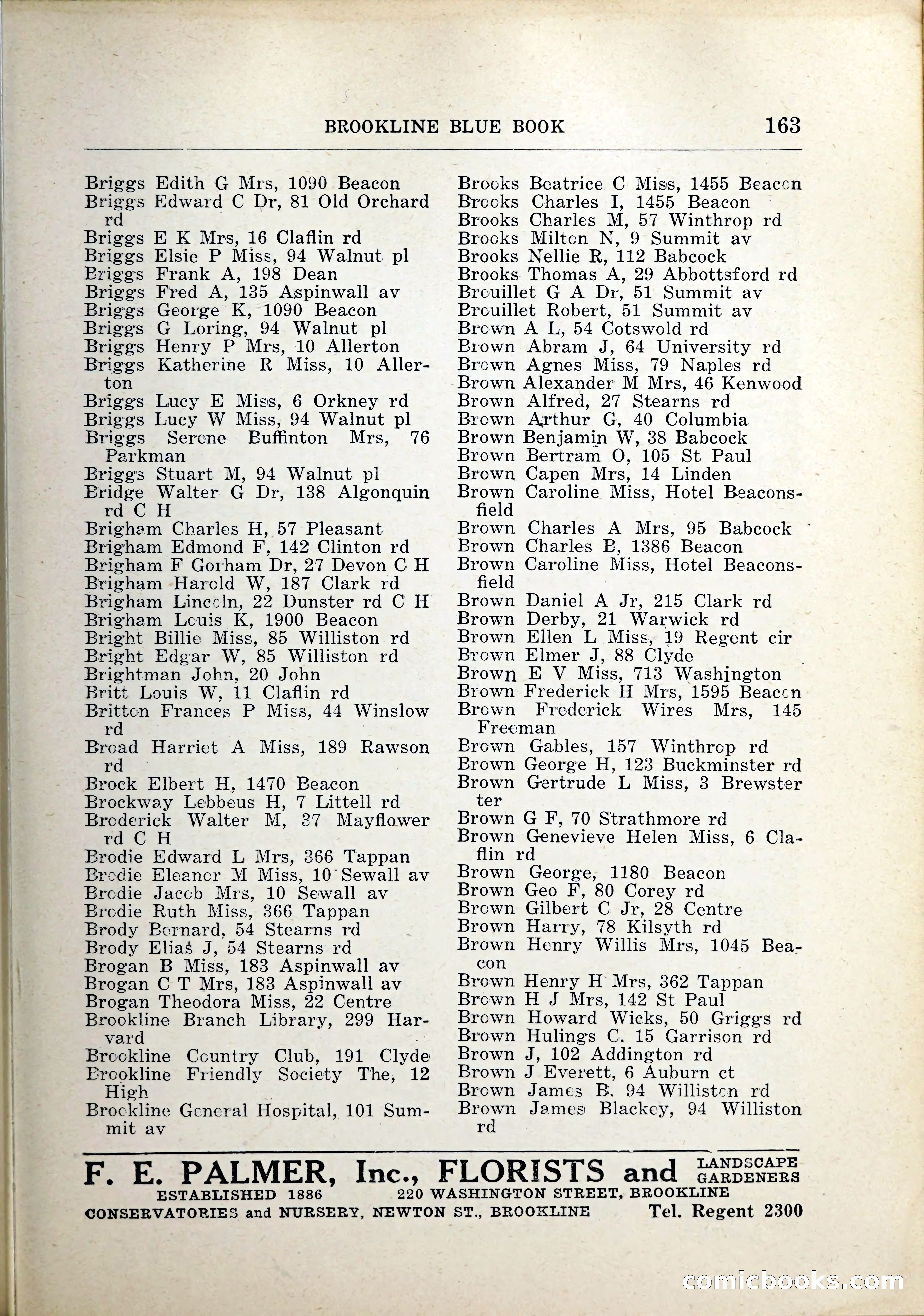 Blue Book of Brookline, 1926 — page 198 of 327