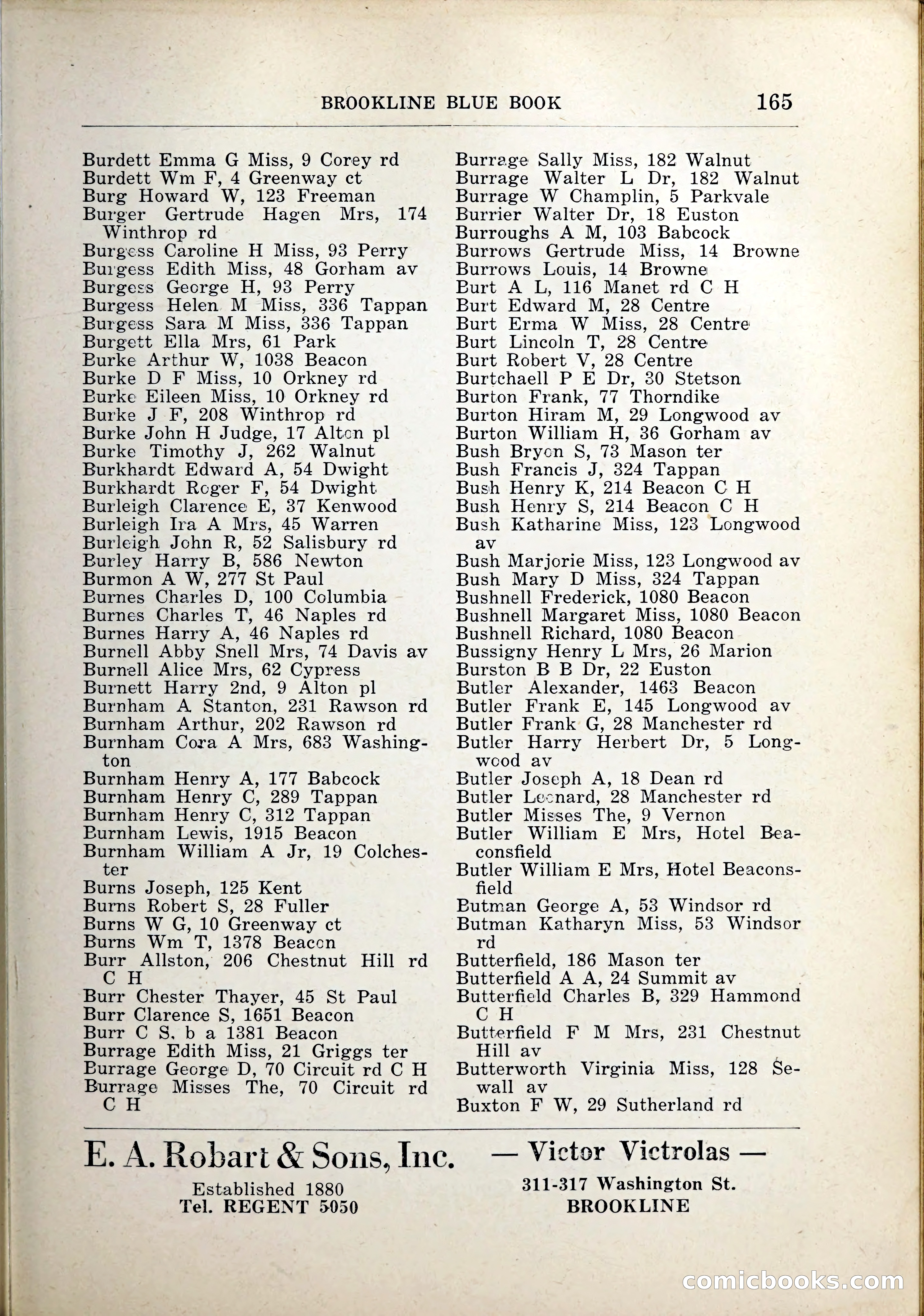 Blue Book of Brookline, 1926 — page 200 of 327