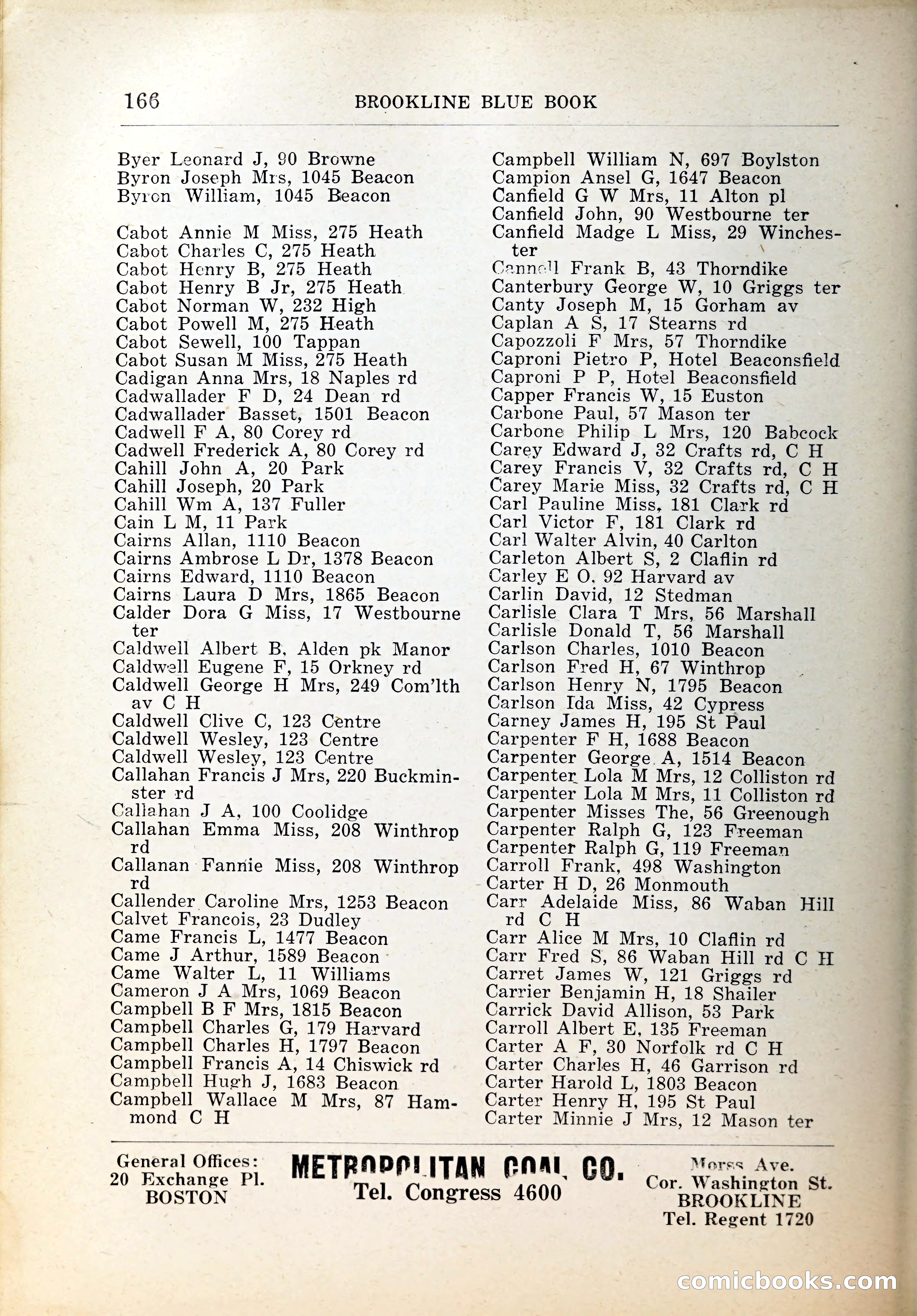 Blue Book of Brookline, 1926 — page 201 of 327