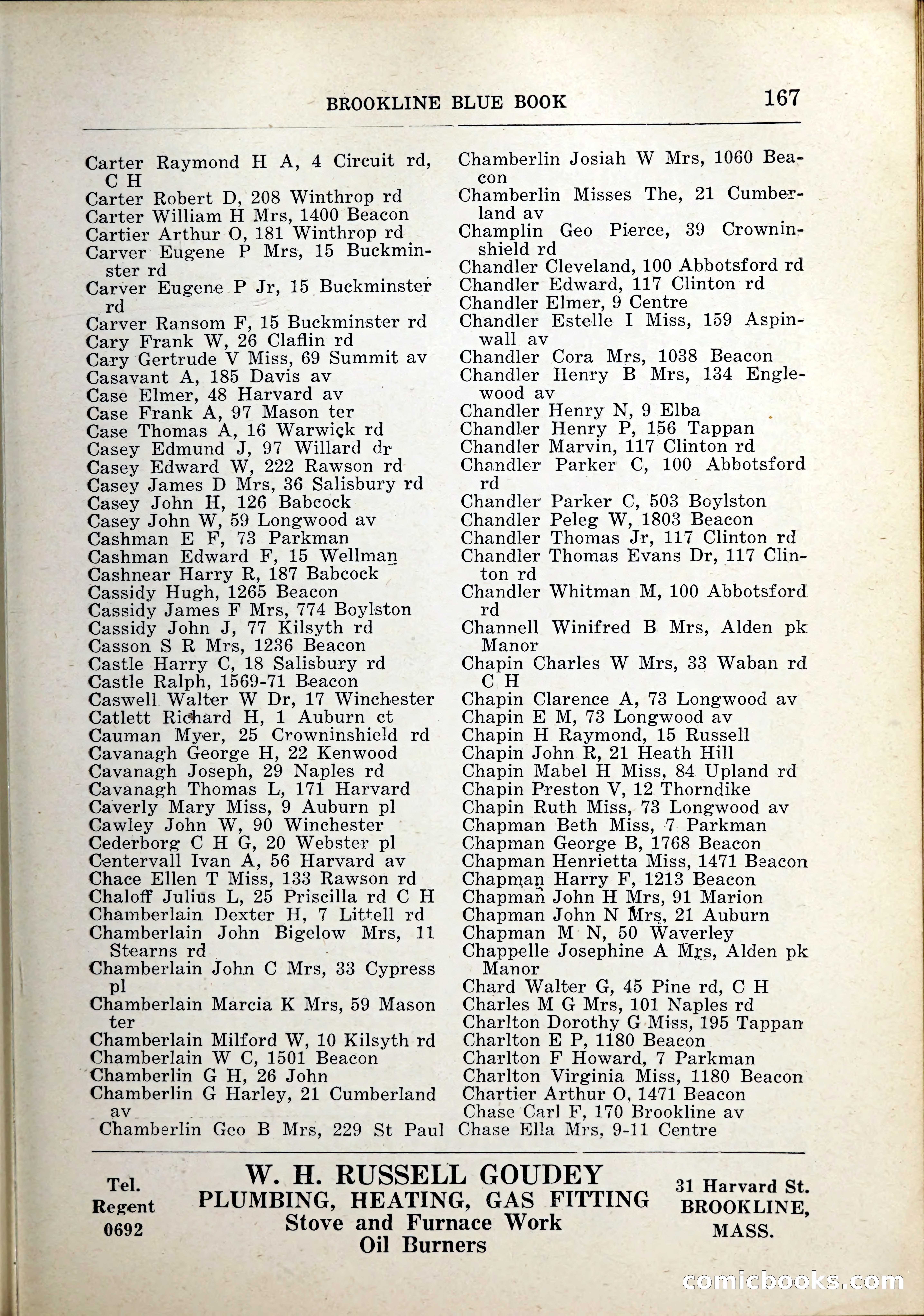 Blue Book of Brookline, 1926 — page 202 of 327