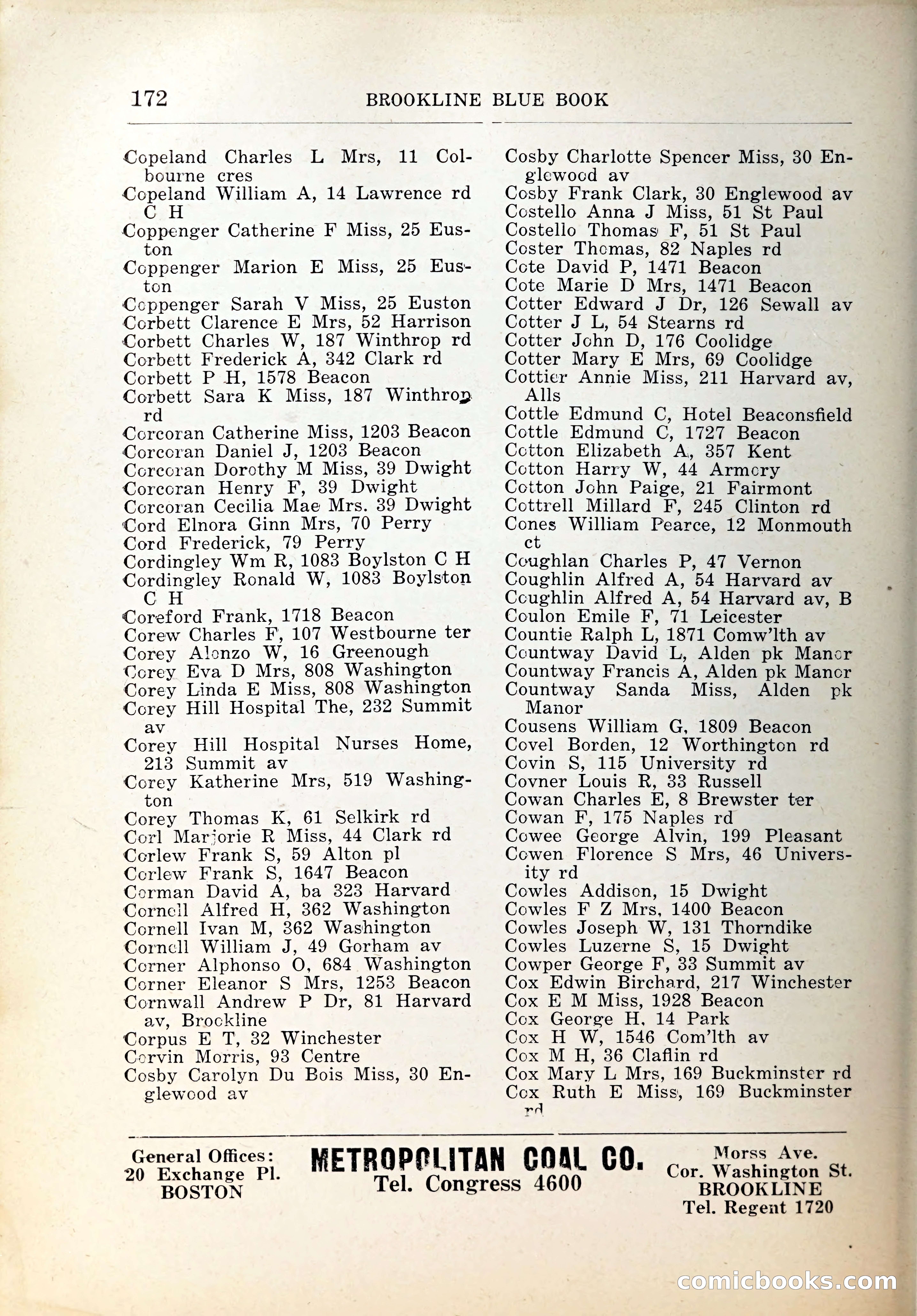 Blue Book of Brookline, 1926 — page 207 of 327