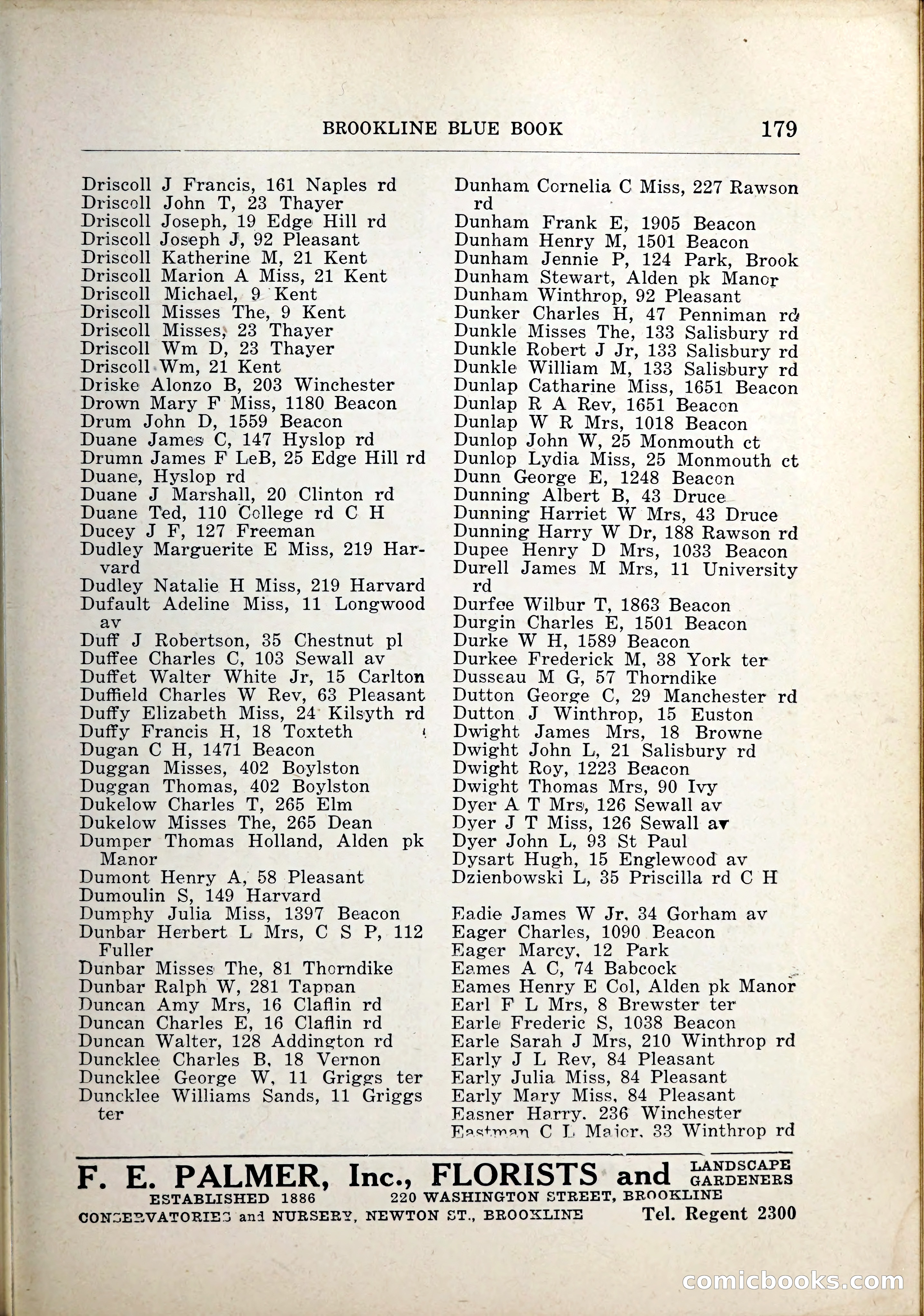 Blue Book of Brookline, 1926 — page 214 of 327