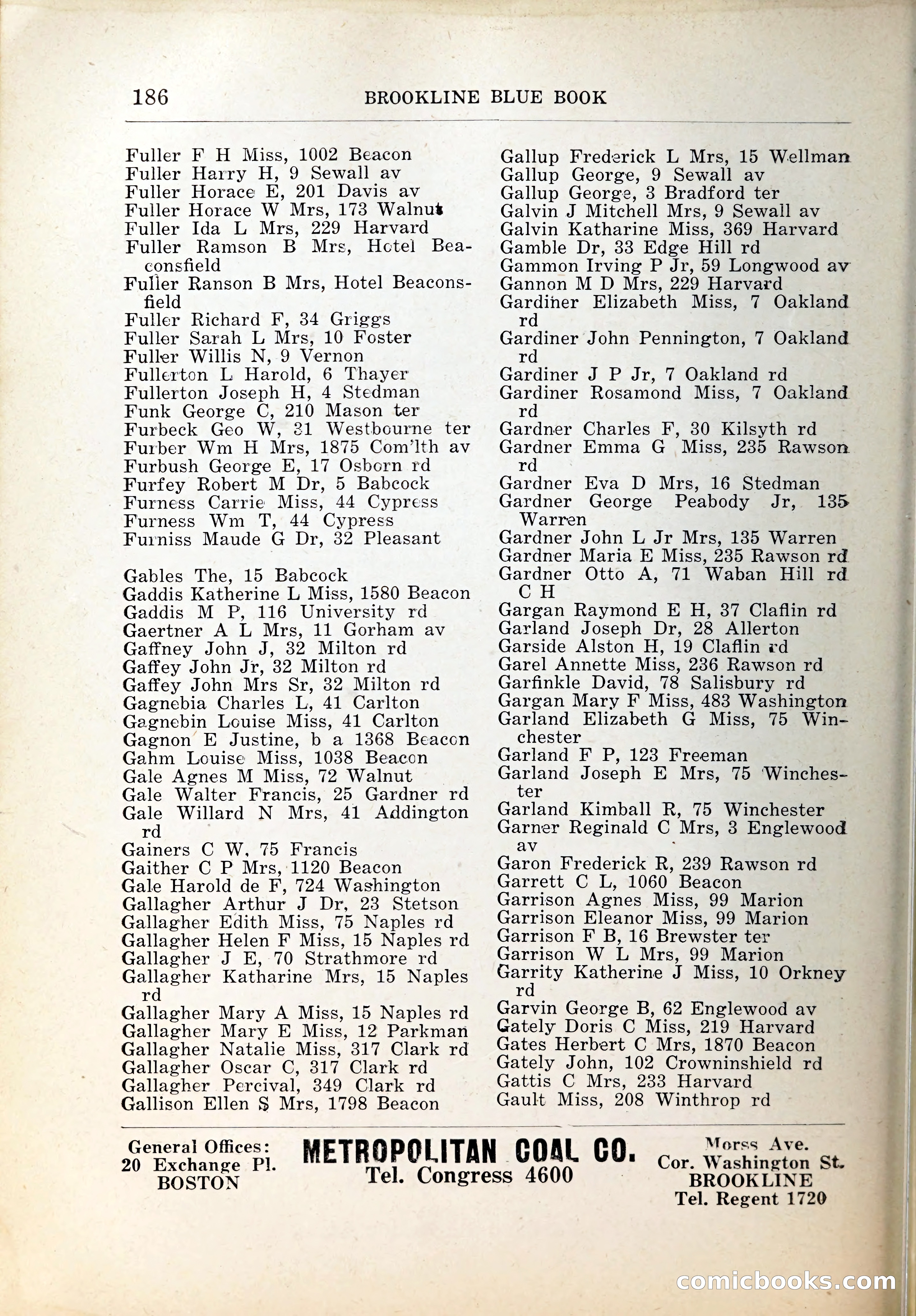Blue Book of Brookline, 1926 — page 221 of 327