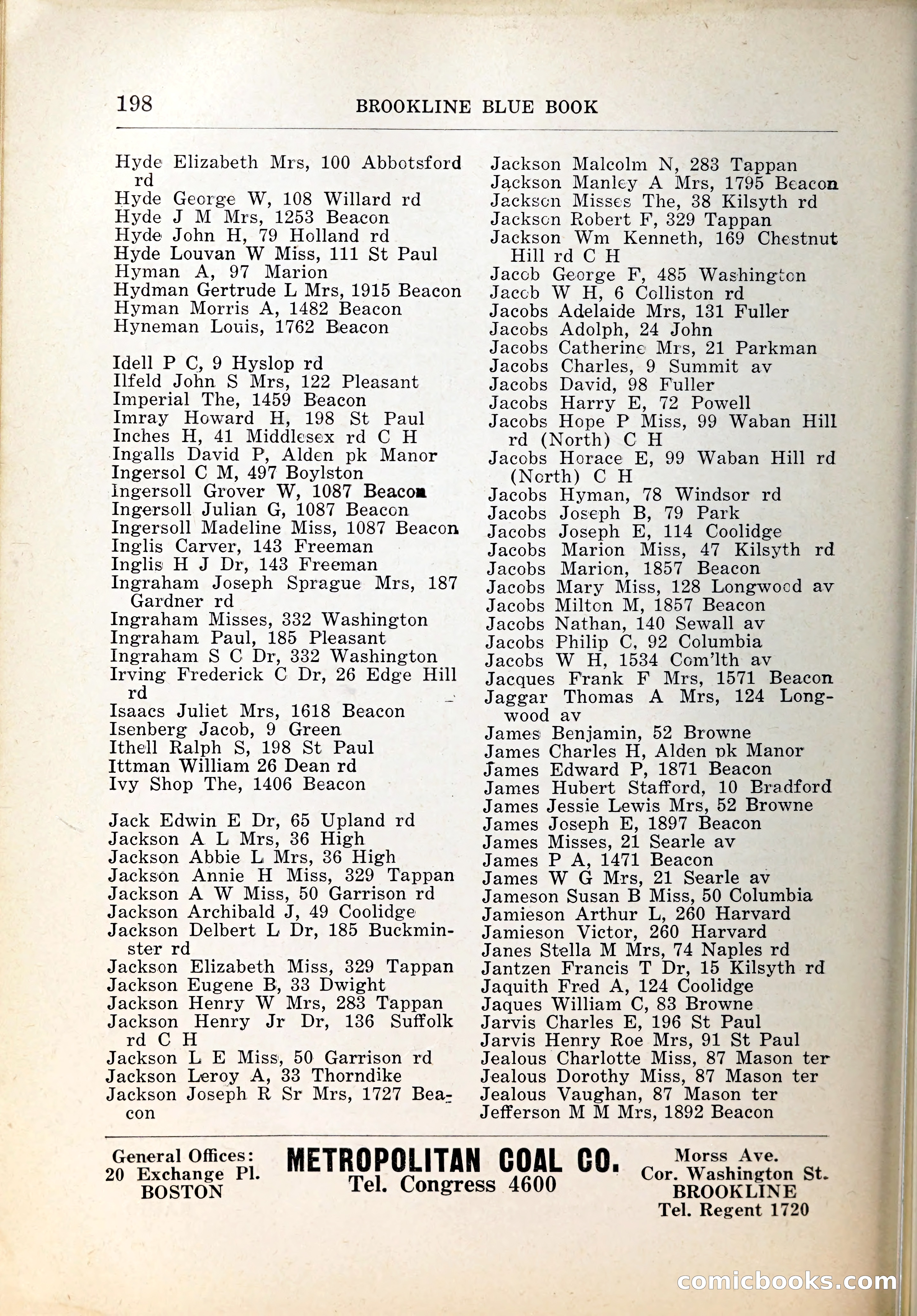 Blue Book of Brookline, 1926 — page 233 of 327