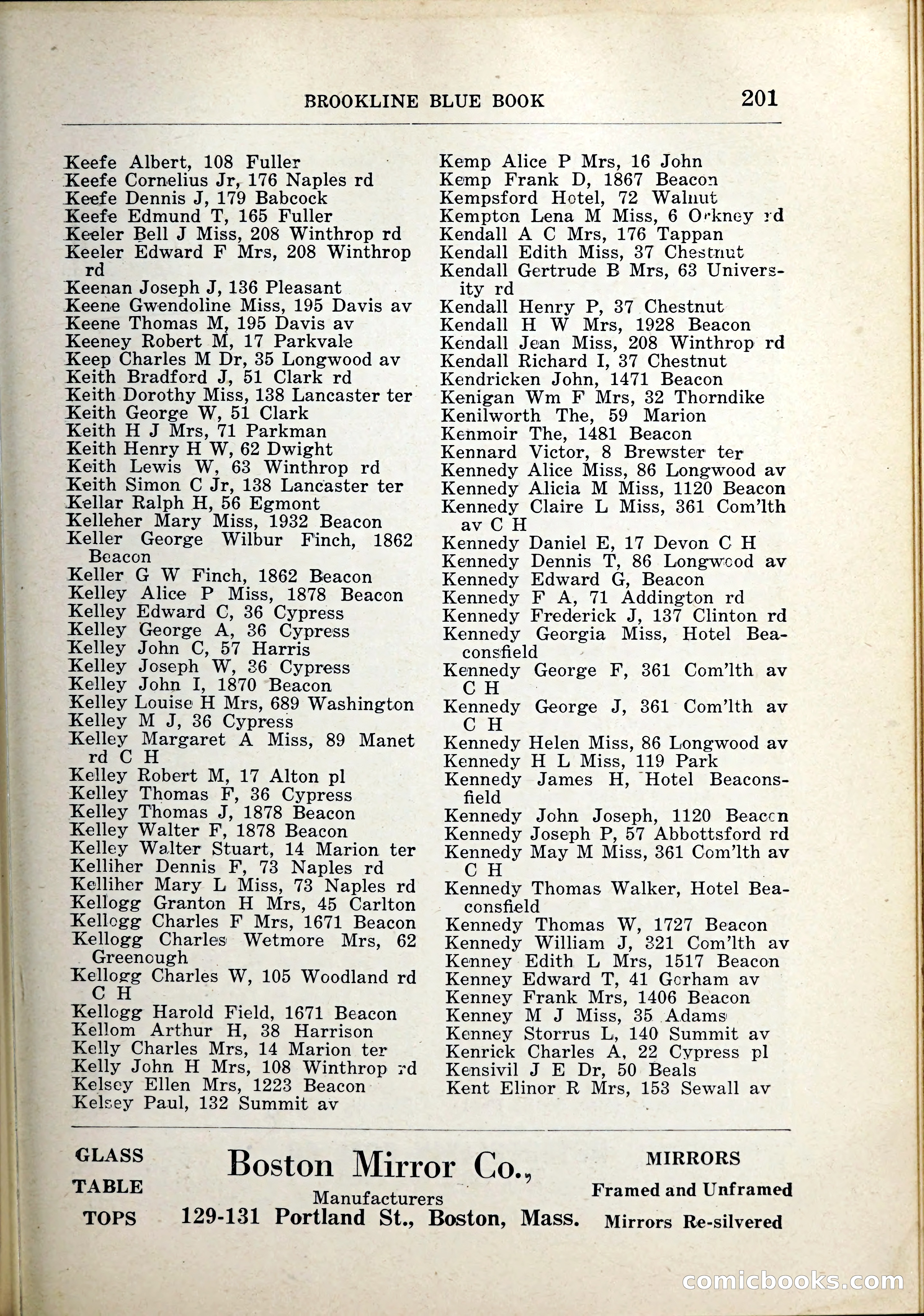 Blue Book of Brookline, 1926 — page 236 of 327