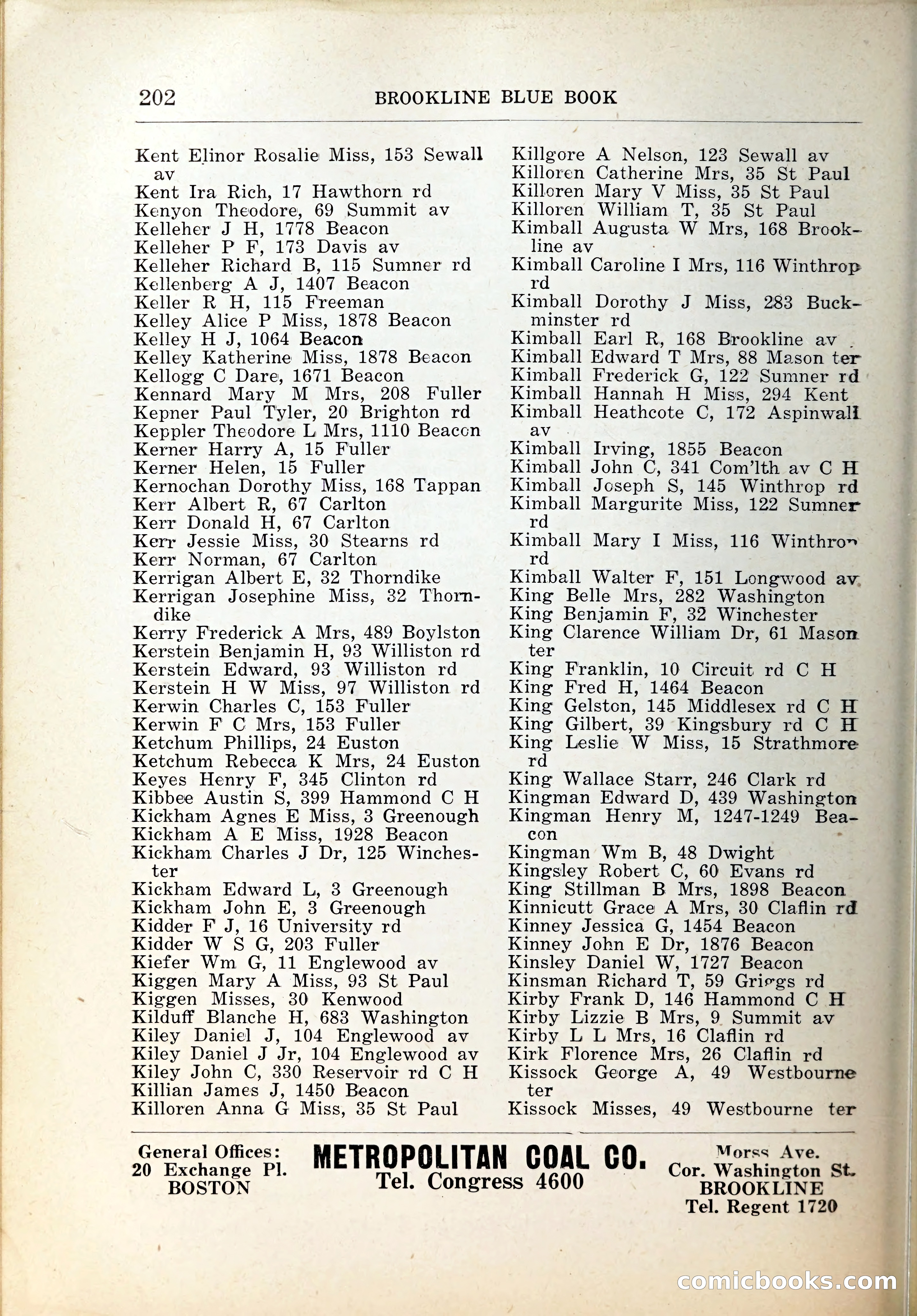 Blue Book of Brookline, 1926 — page 237 of 327