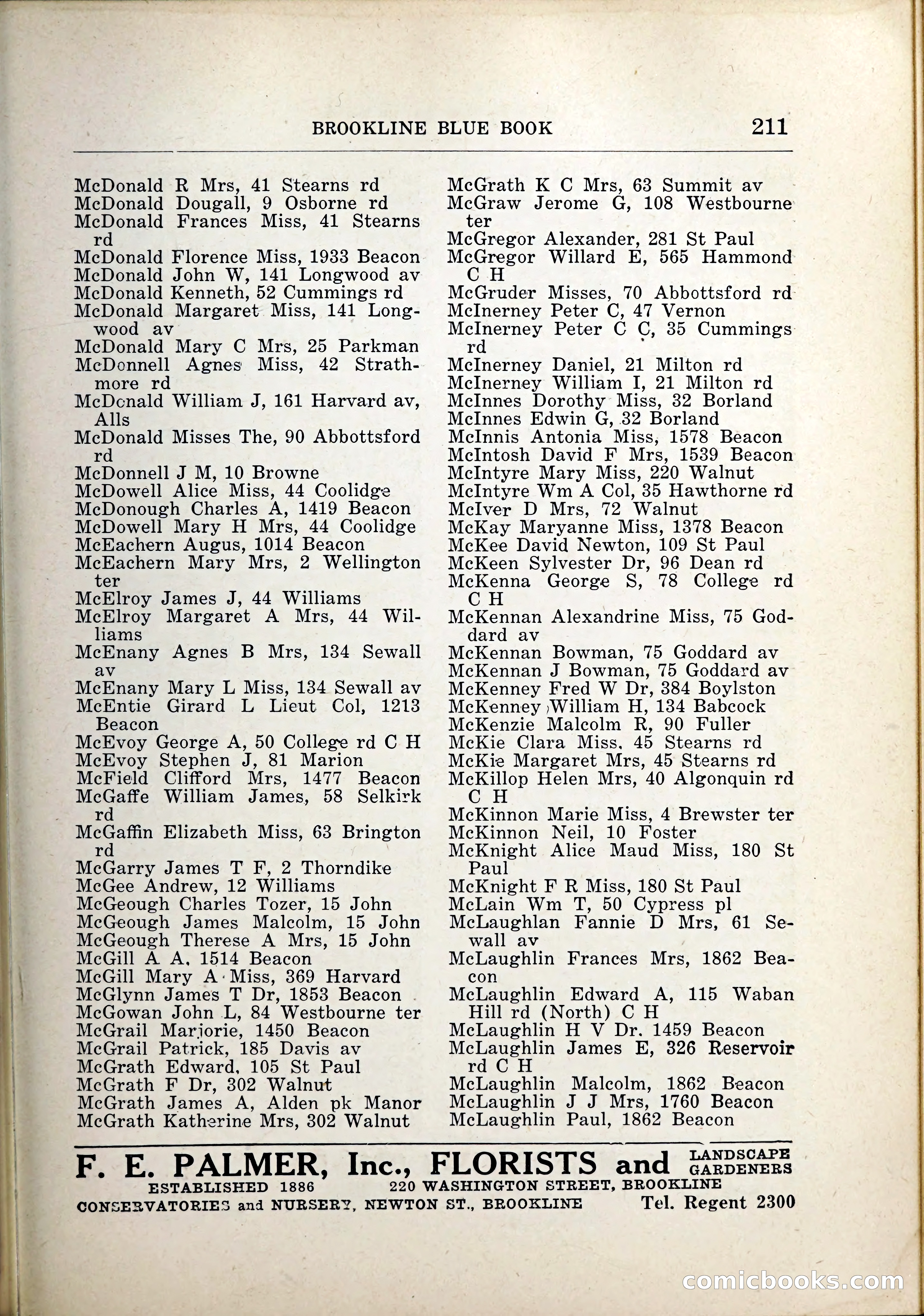 Blue Book of Brookline, 1926 — page 246 of 327
