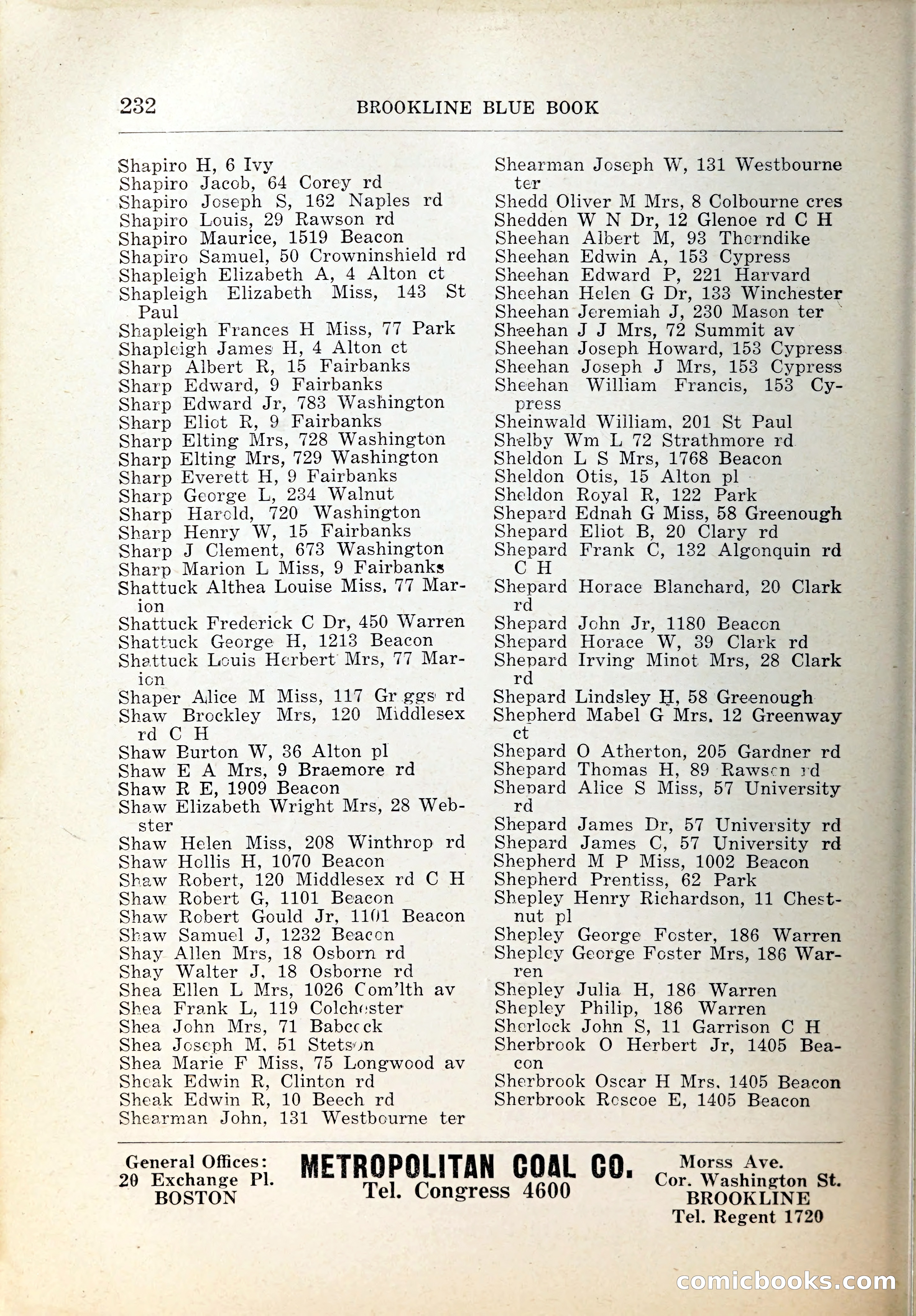 Blue Book of Brookline, 1926 — page 267 of 327