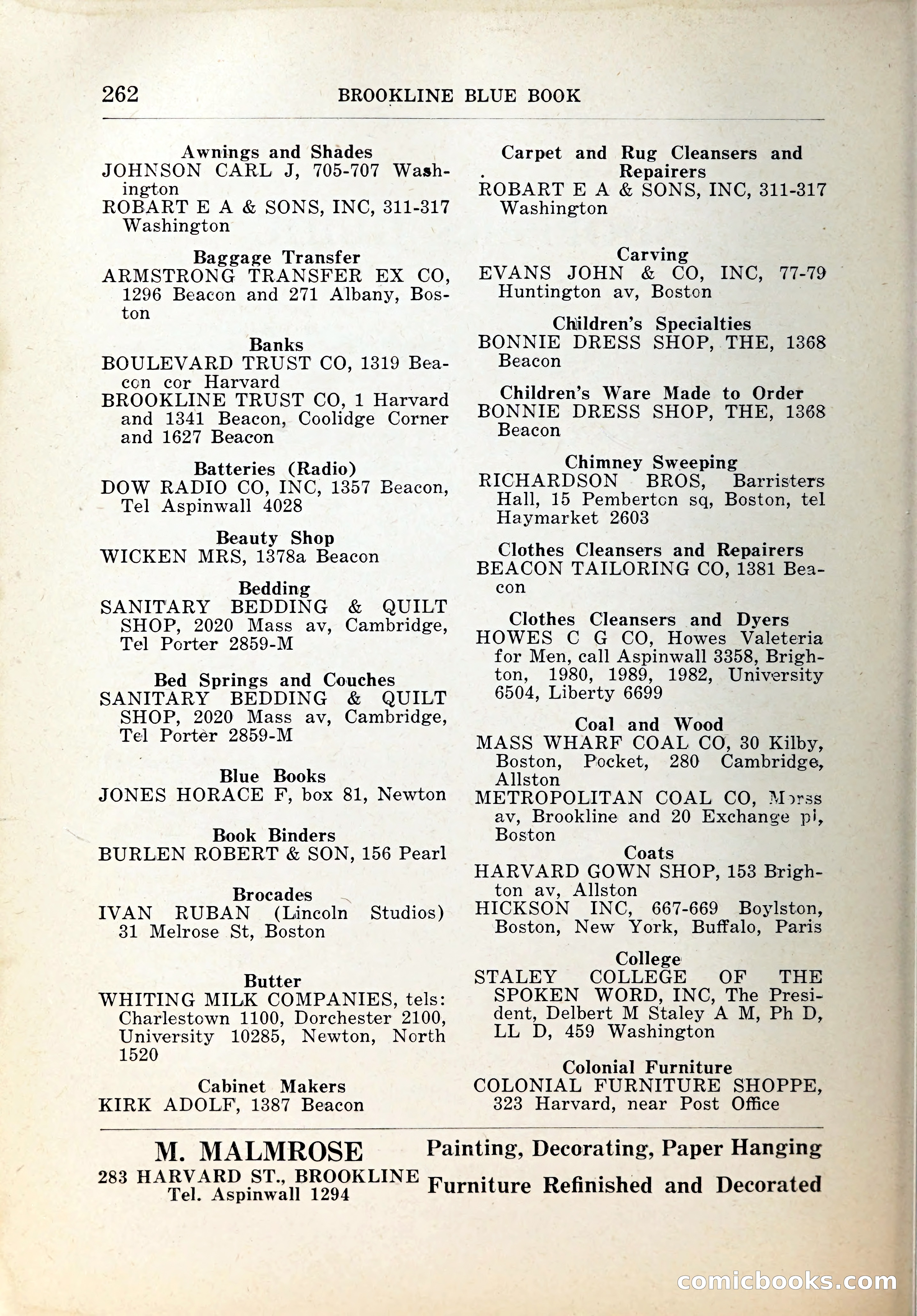 Blue Book of Brookline, 1926 — page 297 of 327