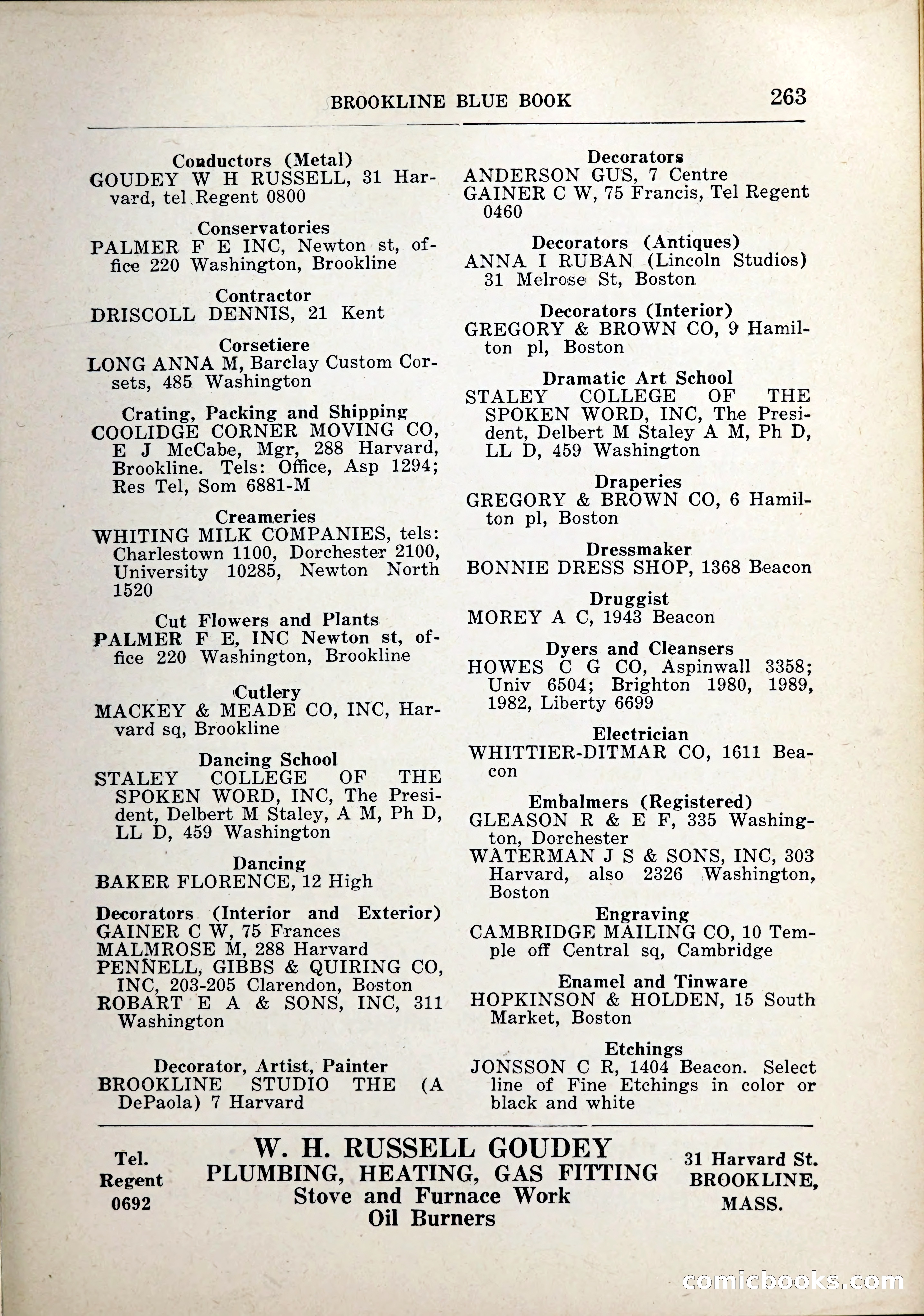 Blue Book of Brookline, 1926 — page 298 of 327