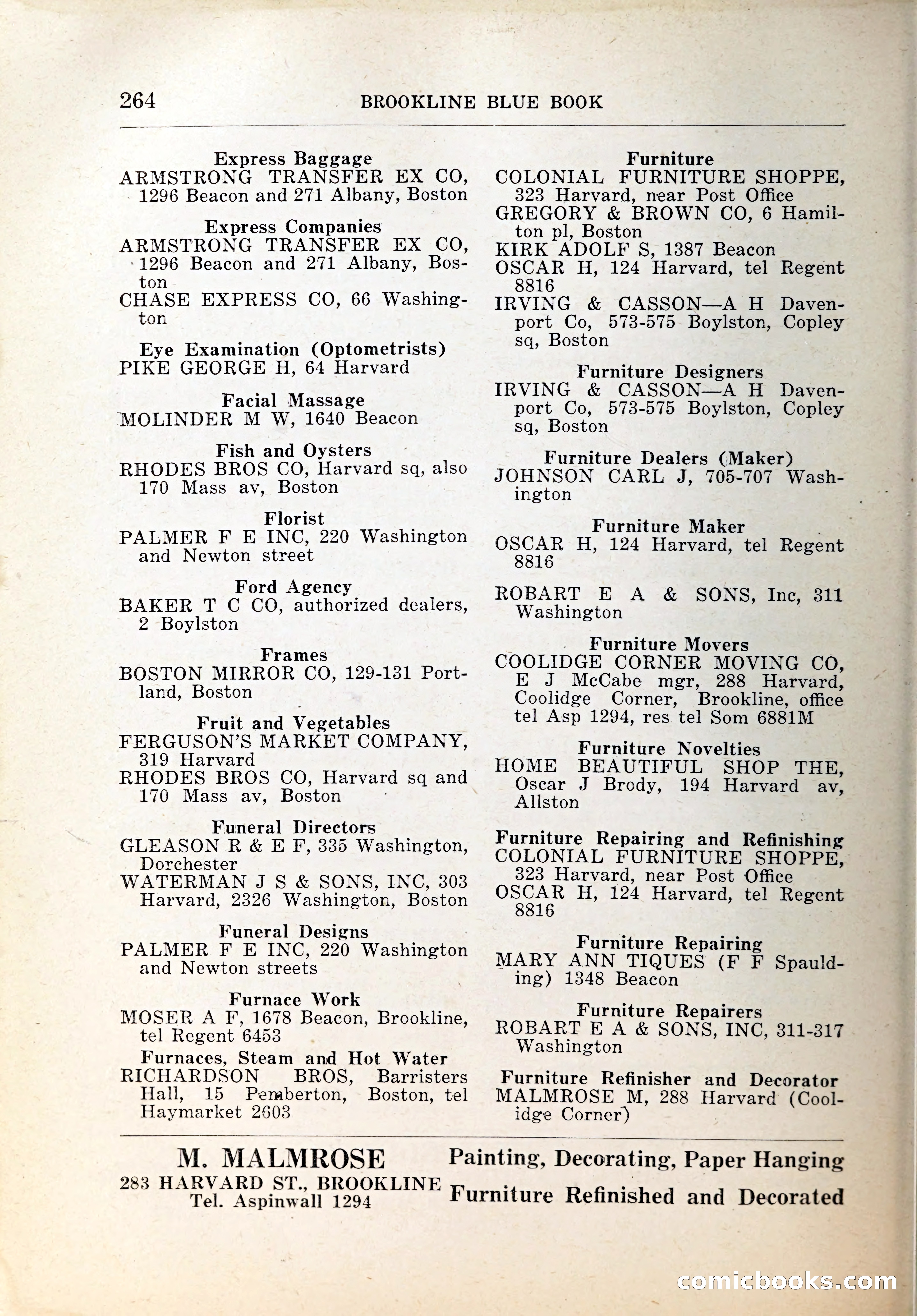 Blue Book of Brookline, 1926 — page 299 of 327