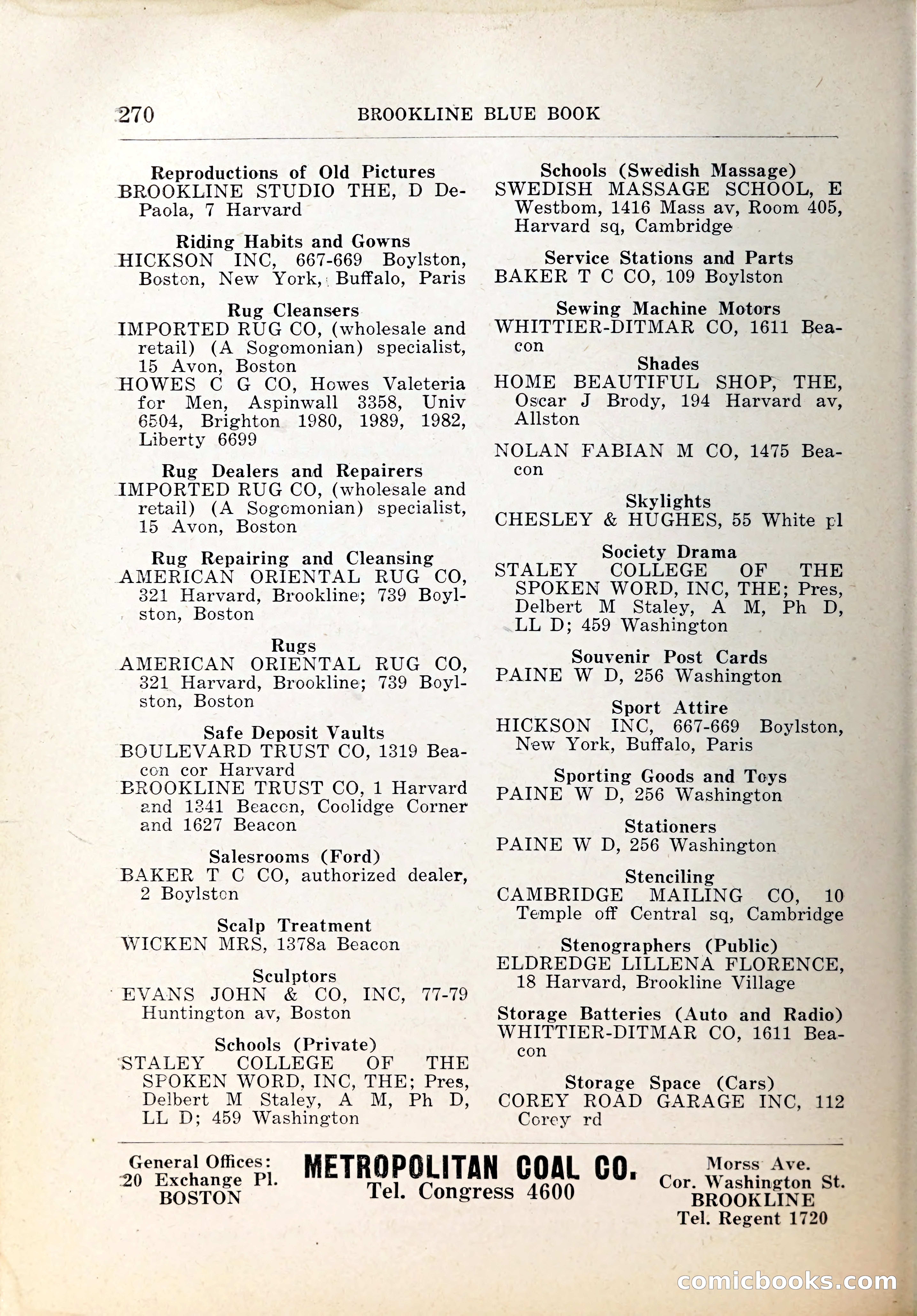 Blue Book of Brookline, 1926 — page 305 of 327