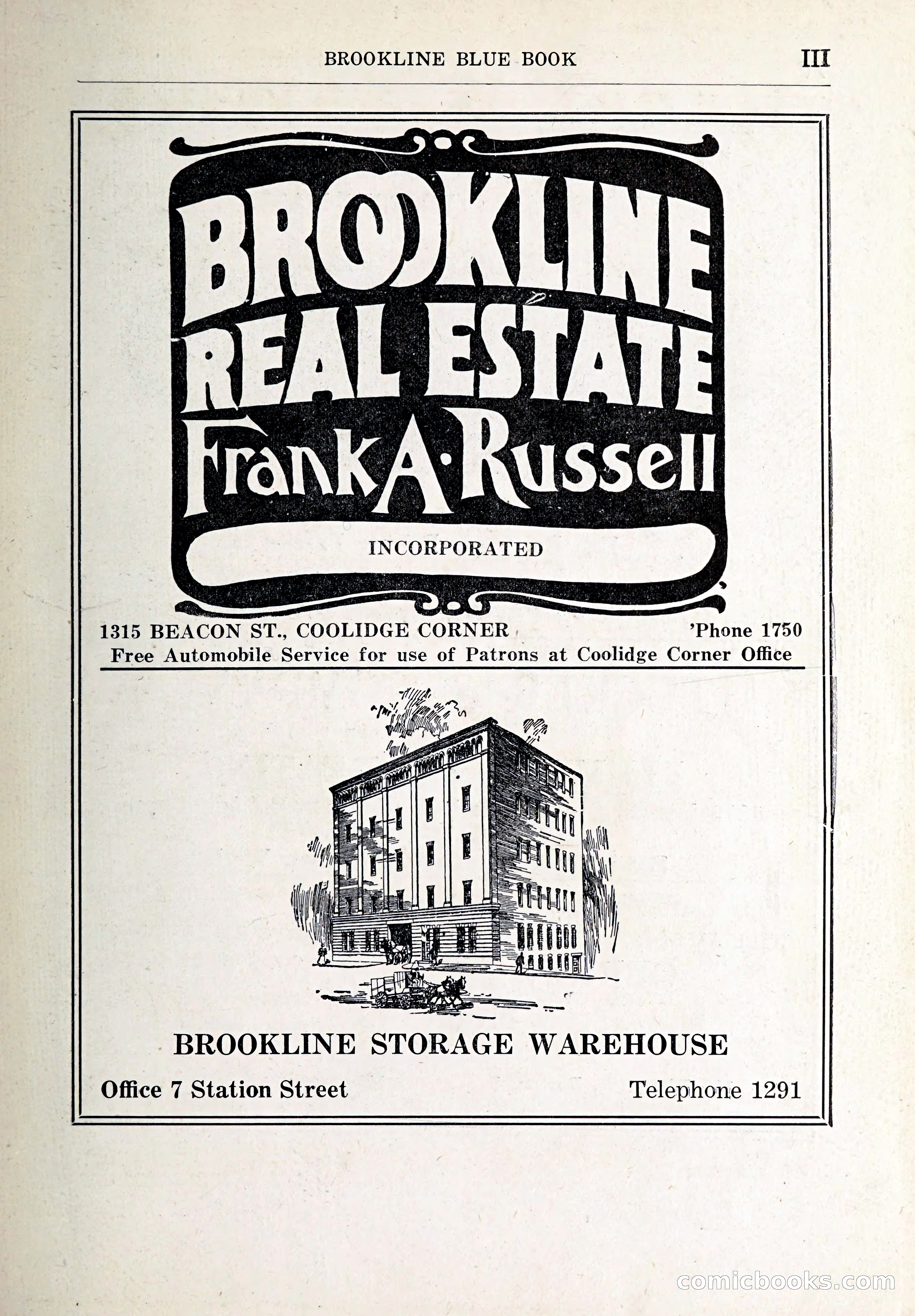 Blue Book of Brookline and Longwood — page 4 of 347