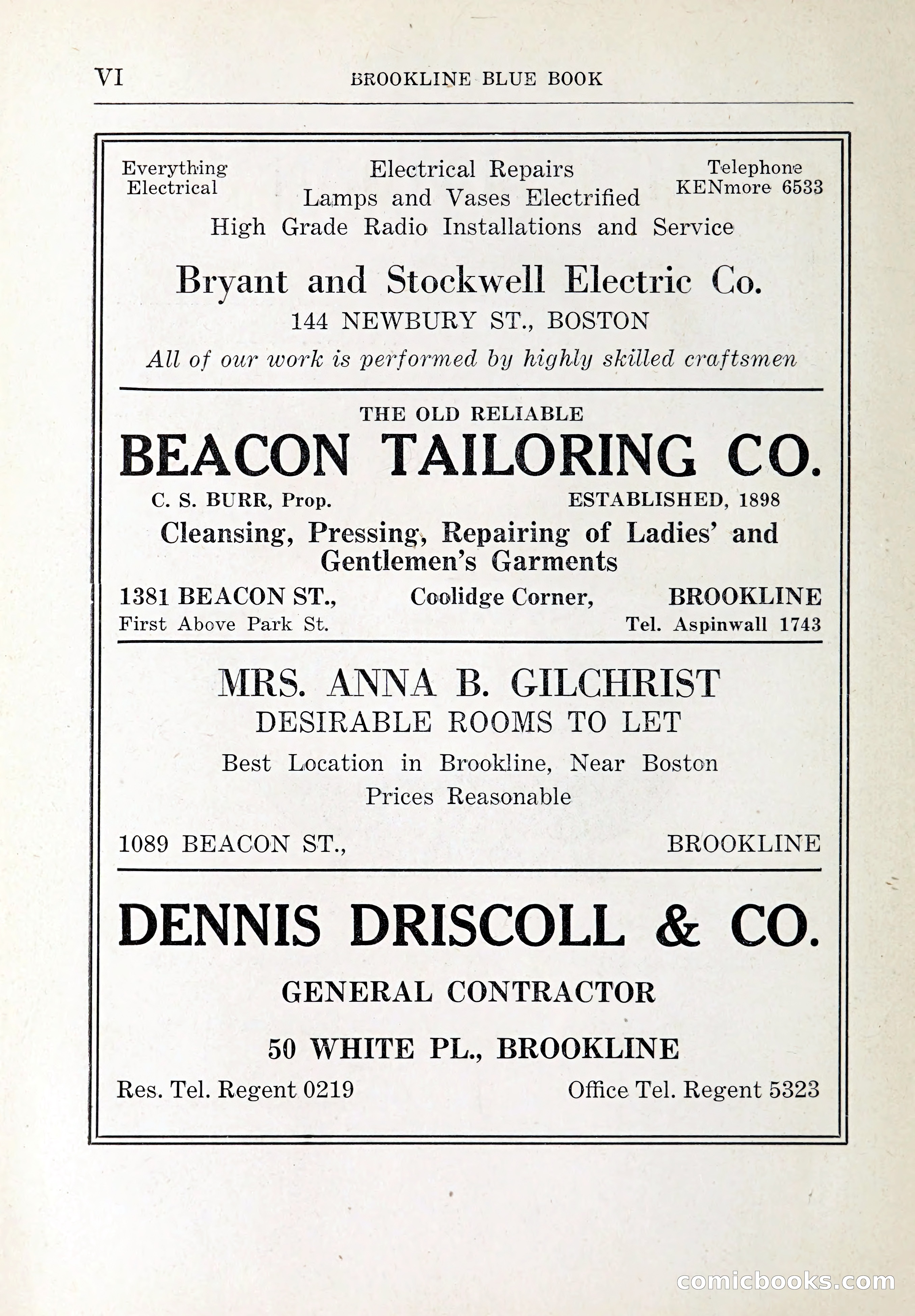 Blue Book of Brookline and Longwood — page 7 of 347