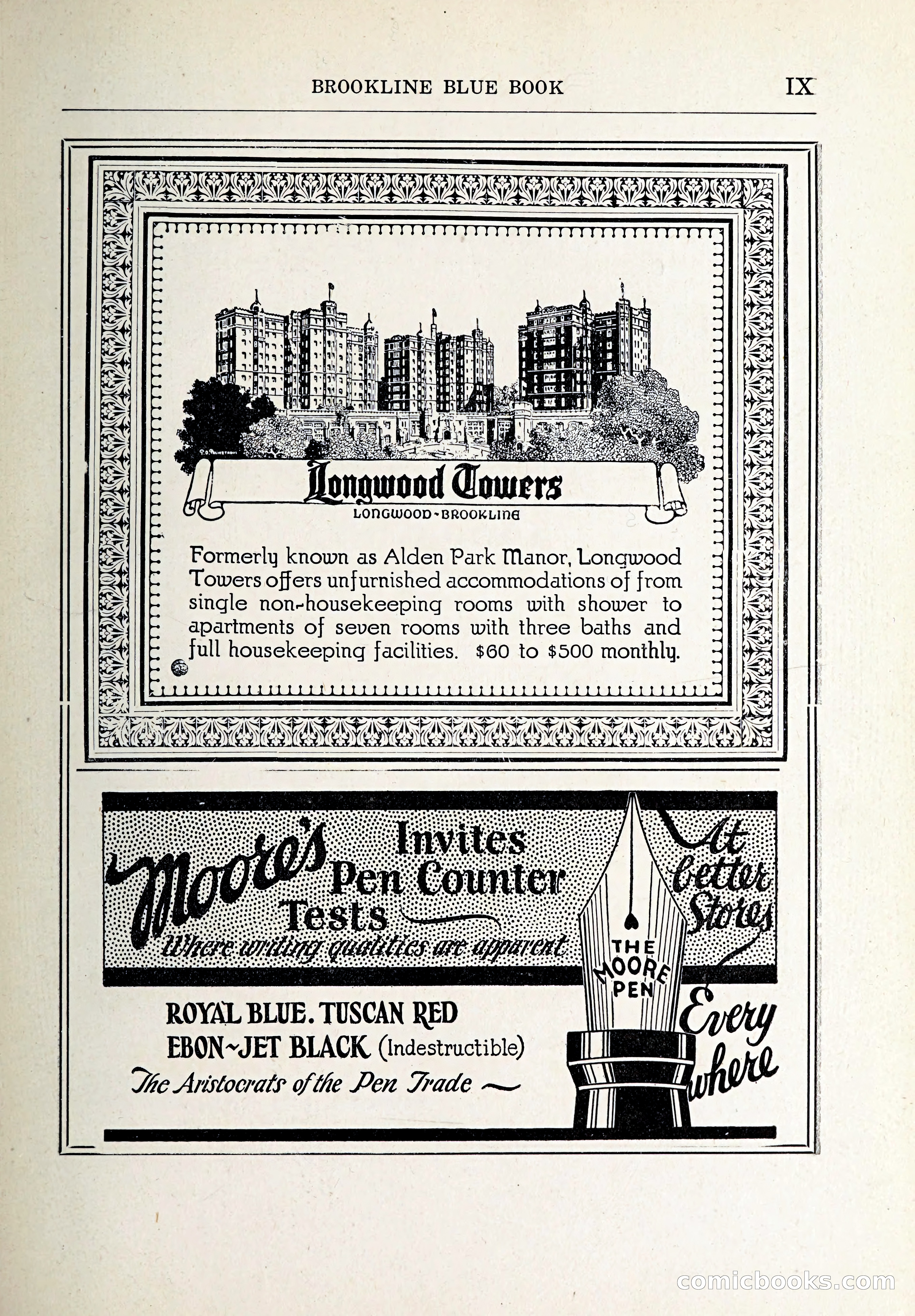 Blue Book of Brookline and Longwood — page 10 of 347