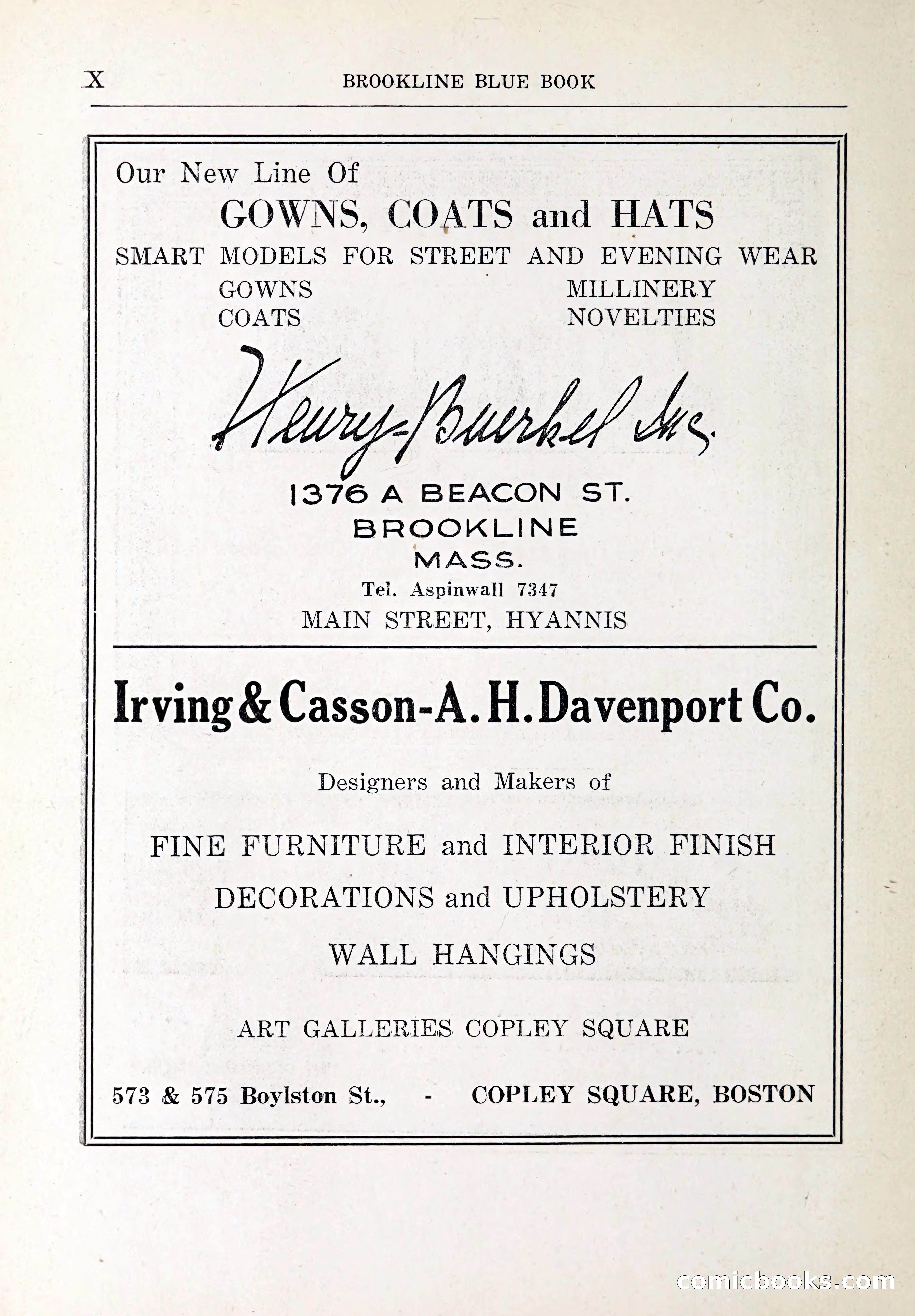 Blue Book of Brookline and Longwood — page 11 of 347