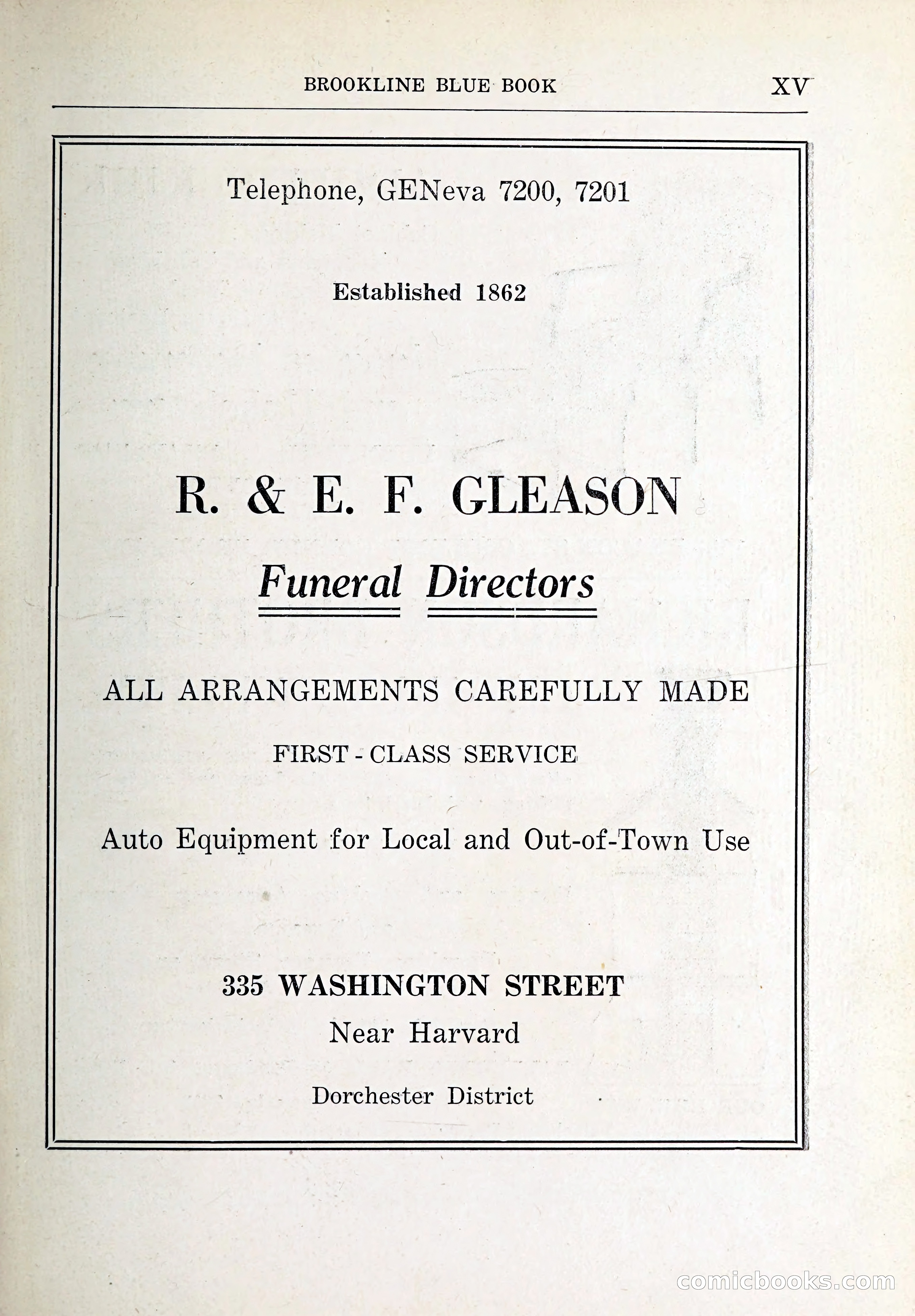 Blue Book of Brookline and Longwood — page 16 of 347