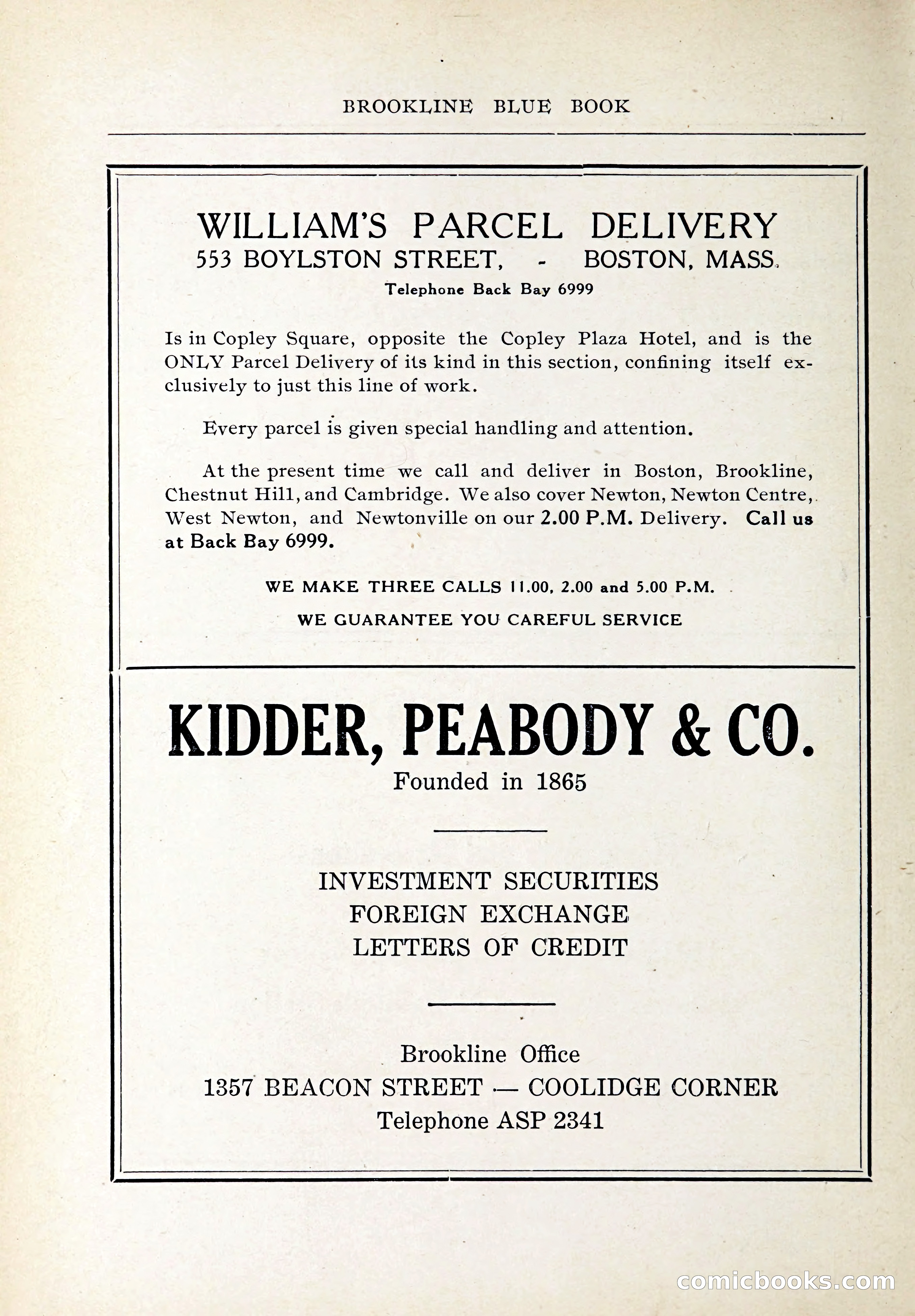 Blue Book of Brookline and Longwood — page 23 of 347