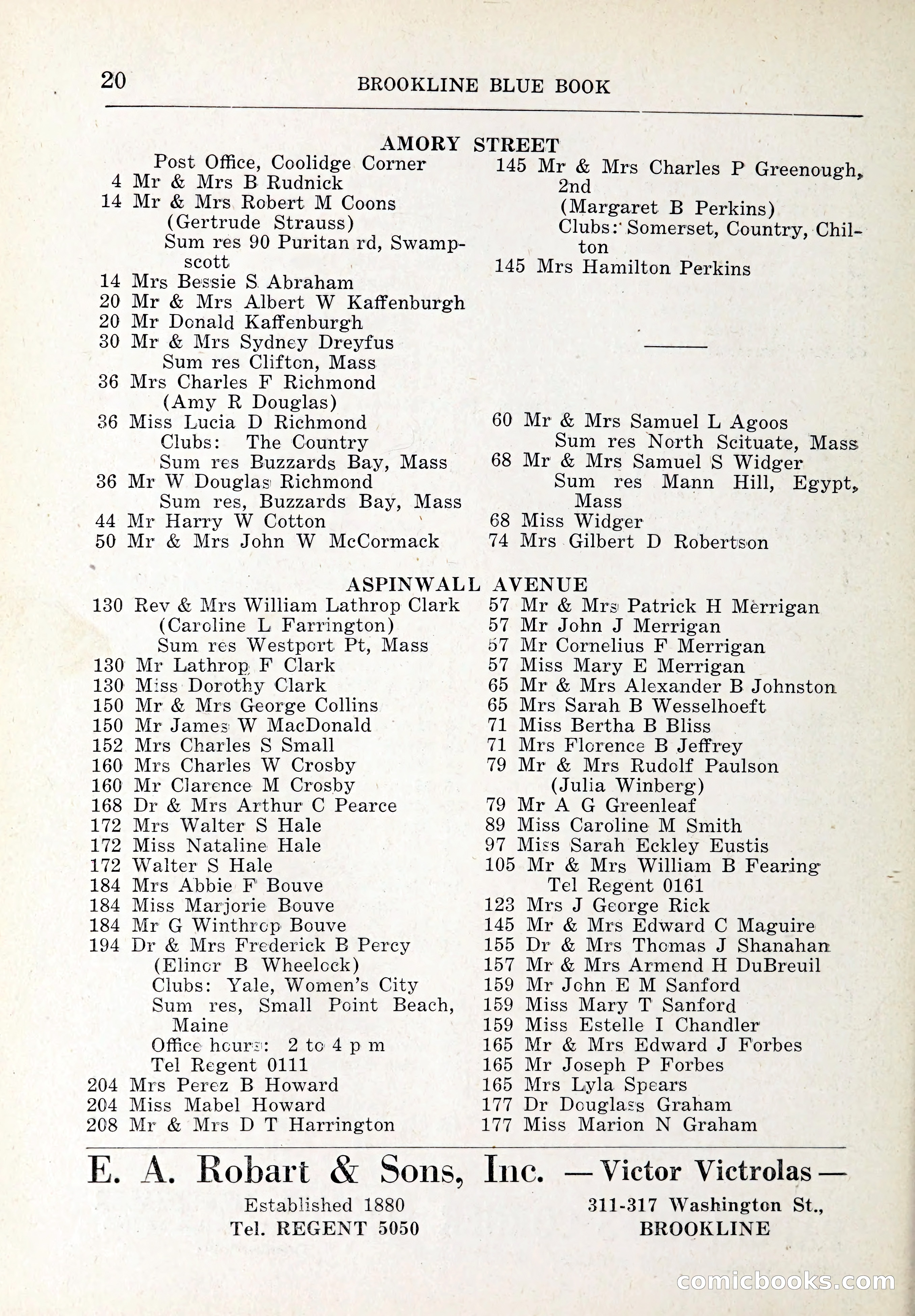 Blue Book of Brookline and Longwood — page 43 of 347