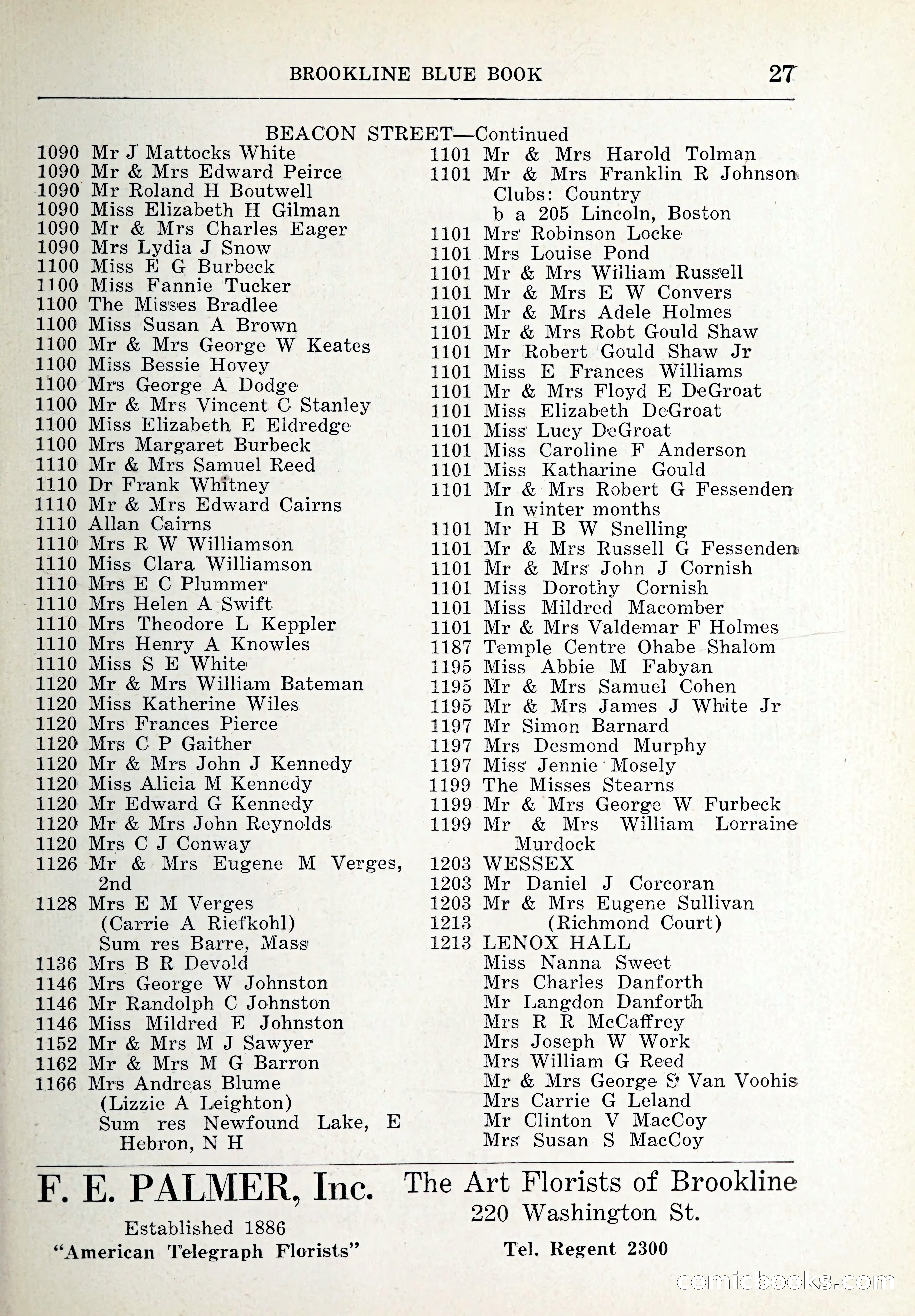 Blue Book of Brookline and Longwood — page 52 of 347