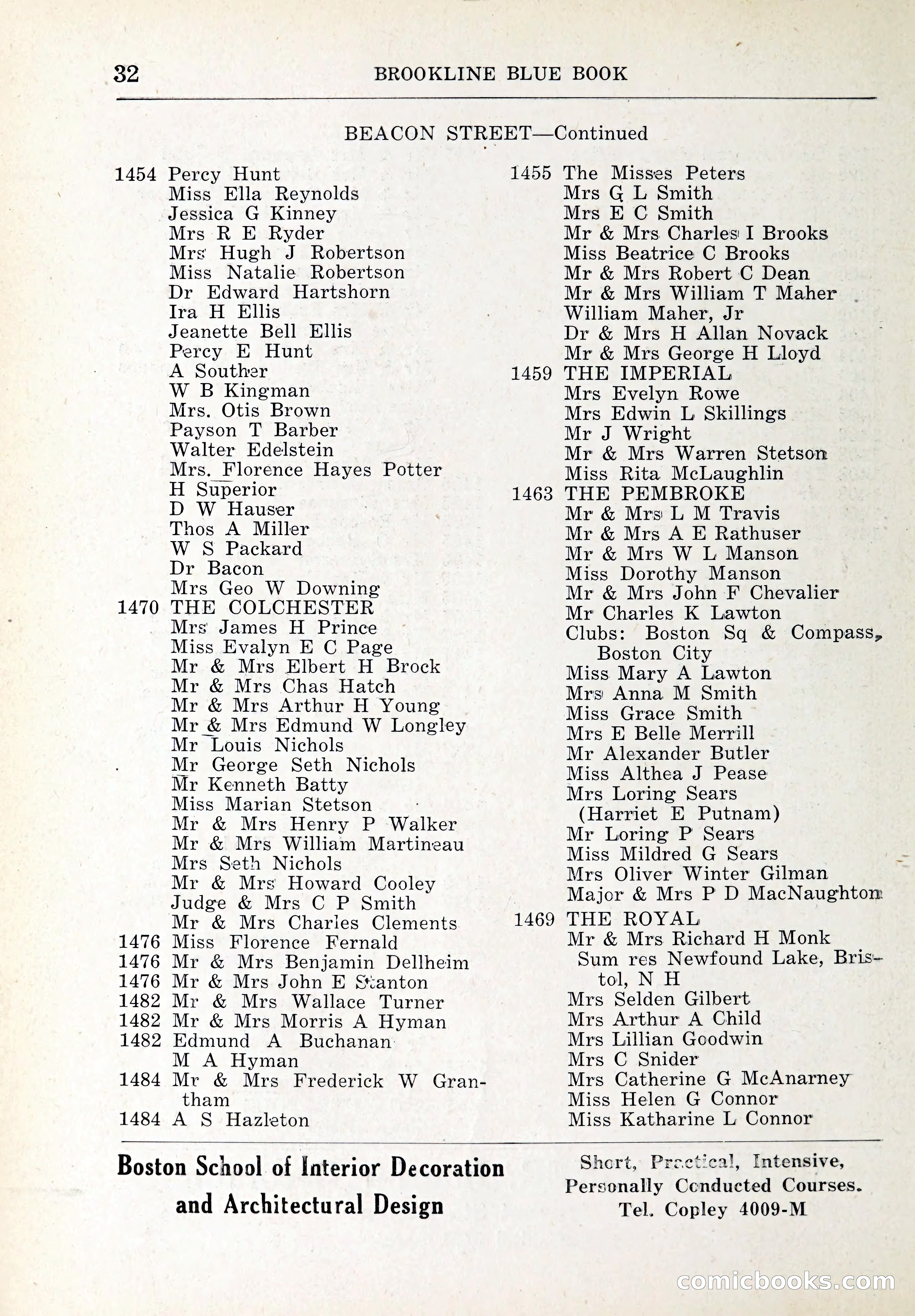 Blue Book of Brookline and Longwood — page 59 of 347