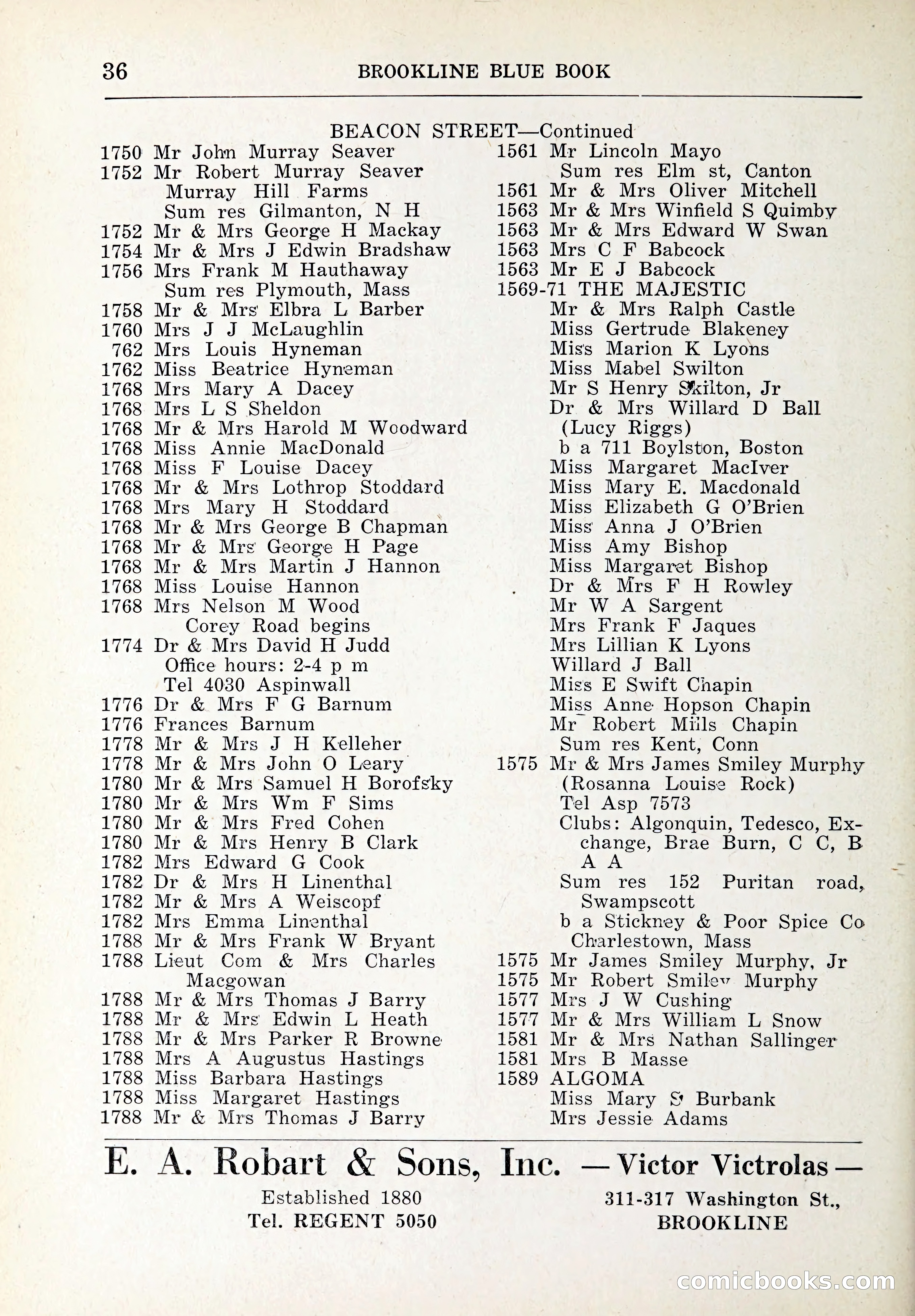 Blue Book of Brookline and Longwood — page 65 of 347