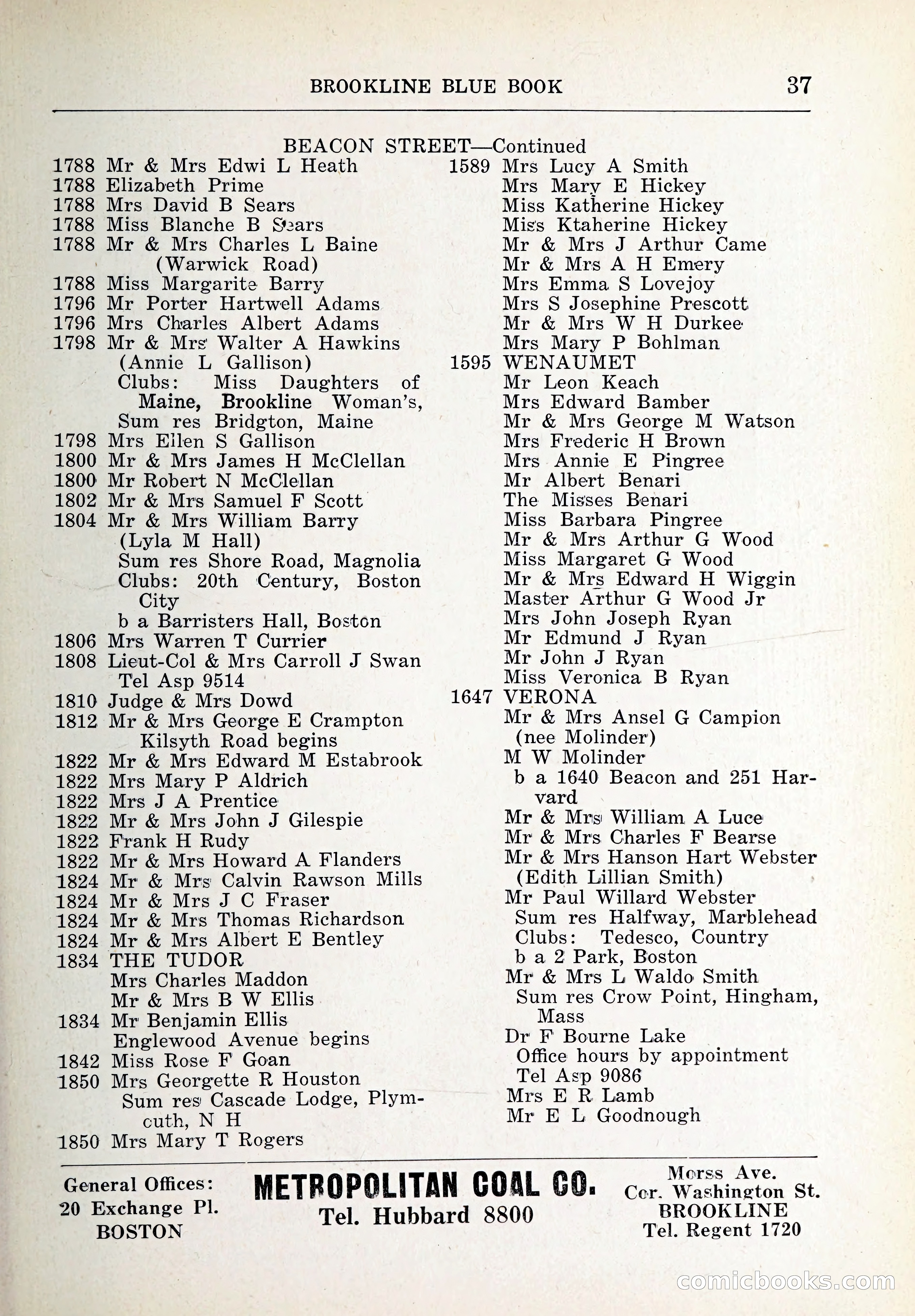 Blue Book of Brookline and Longwood — page 66 of 347