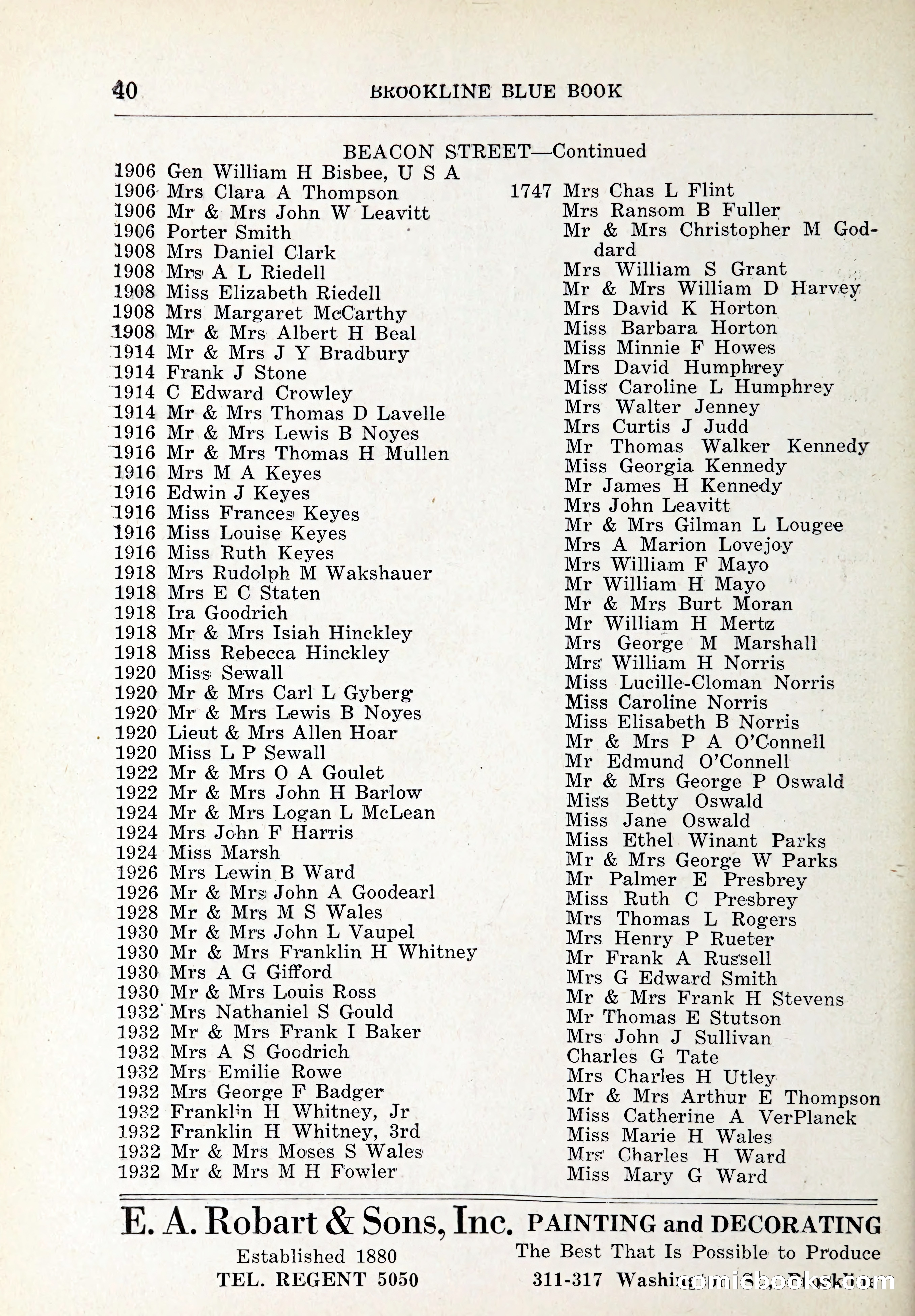 Blue Book of Brookline and Longwood — page 69 of 347