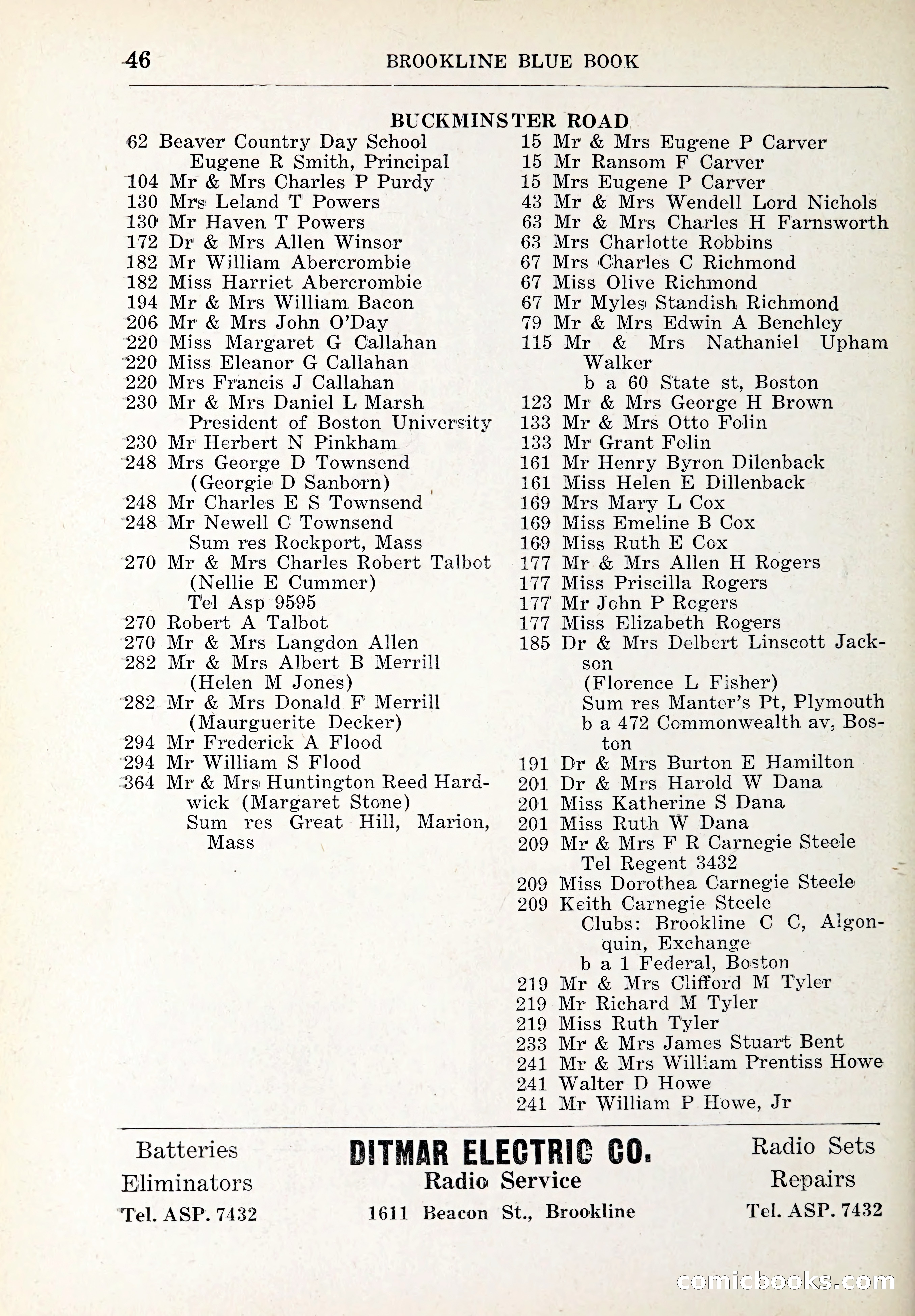 Blue Book of Brookline and Longwood — page 75 of 347