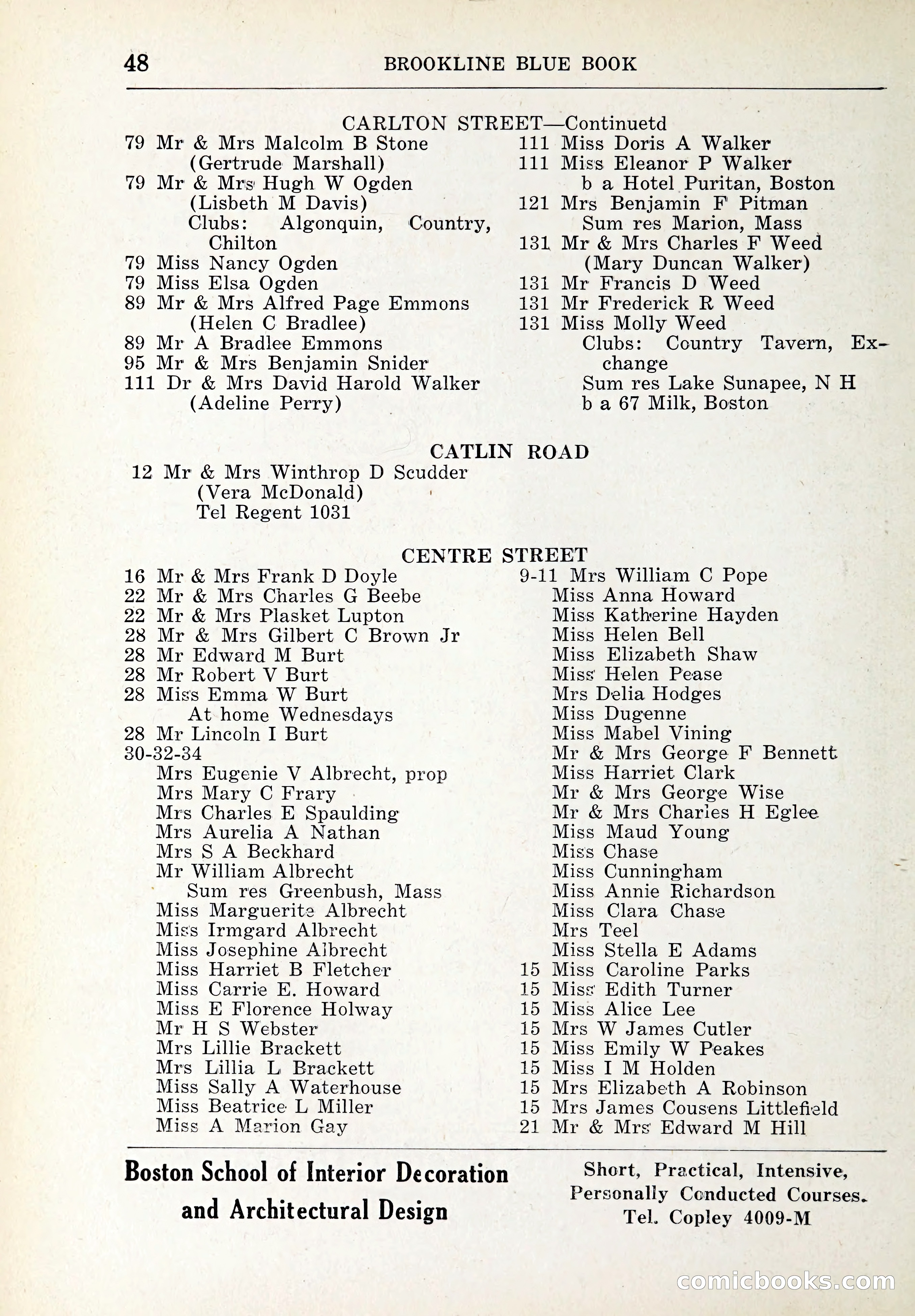 Blue Book of Brookline and Longwood — page 77 of 347
