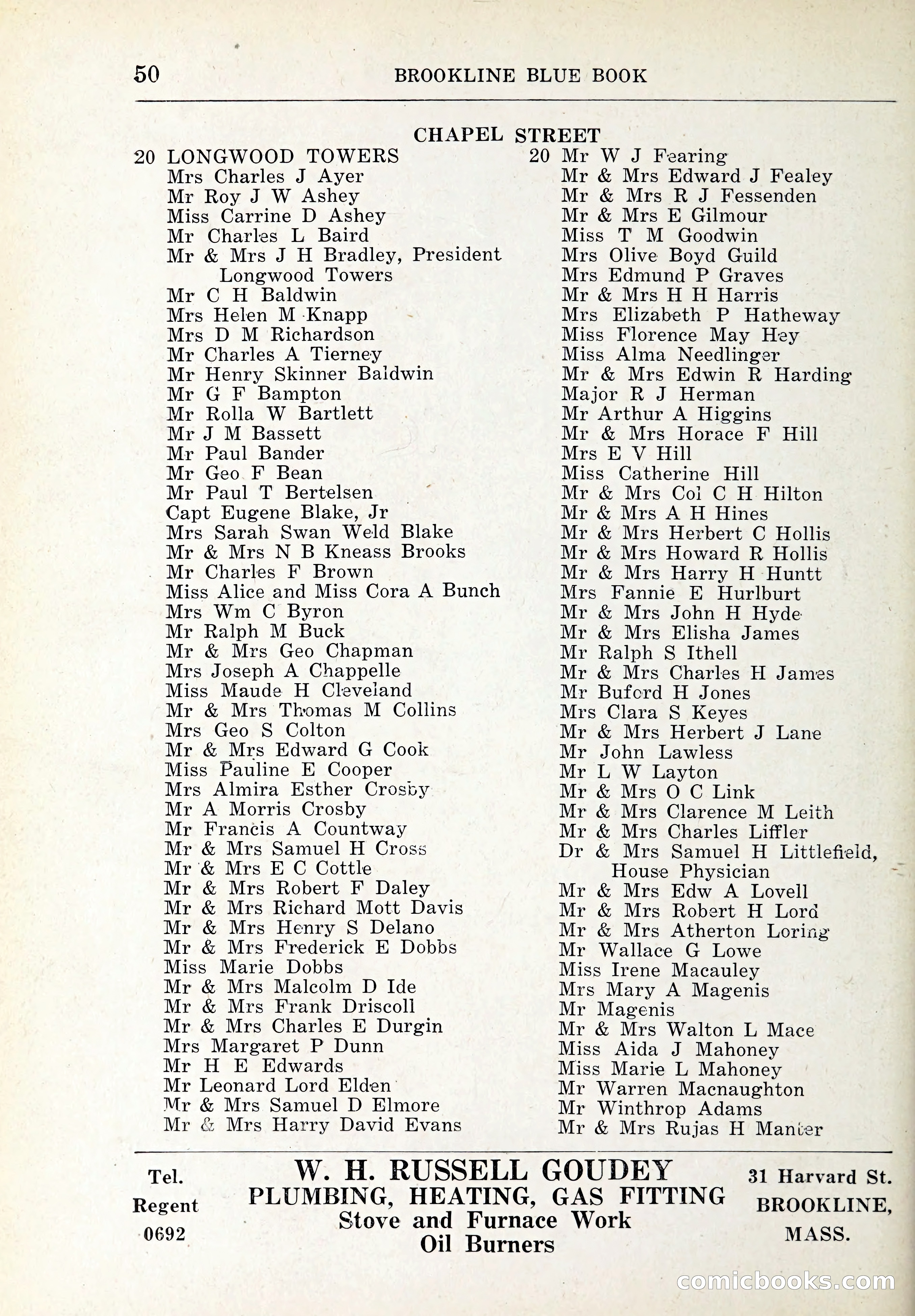 Blue Book of Brookline and Longwood — page 81 of 347
