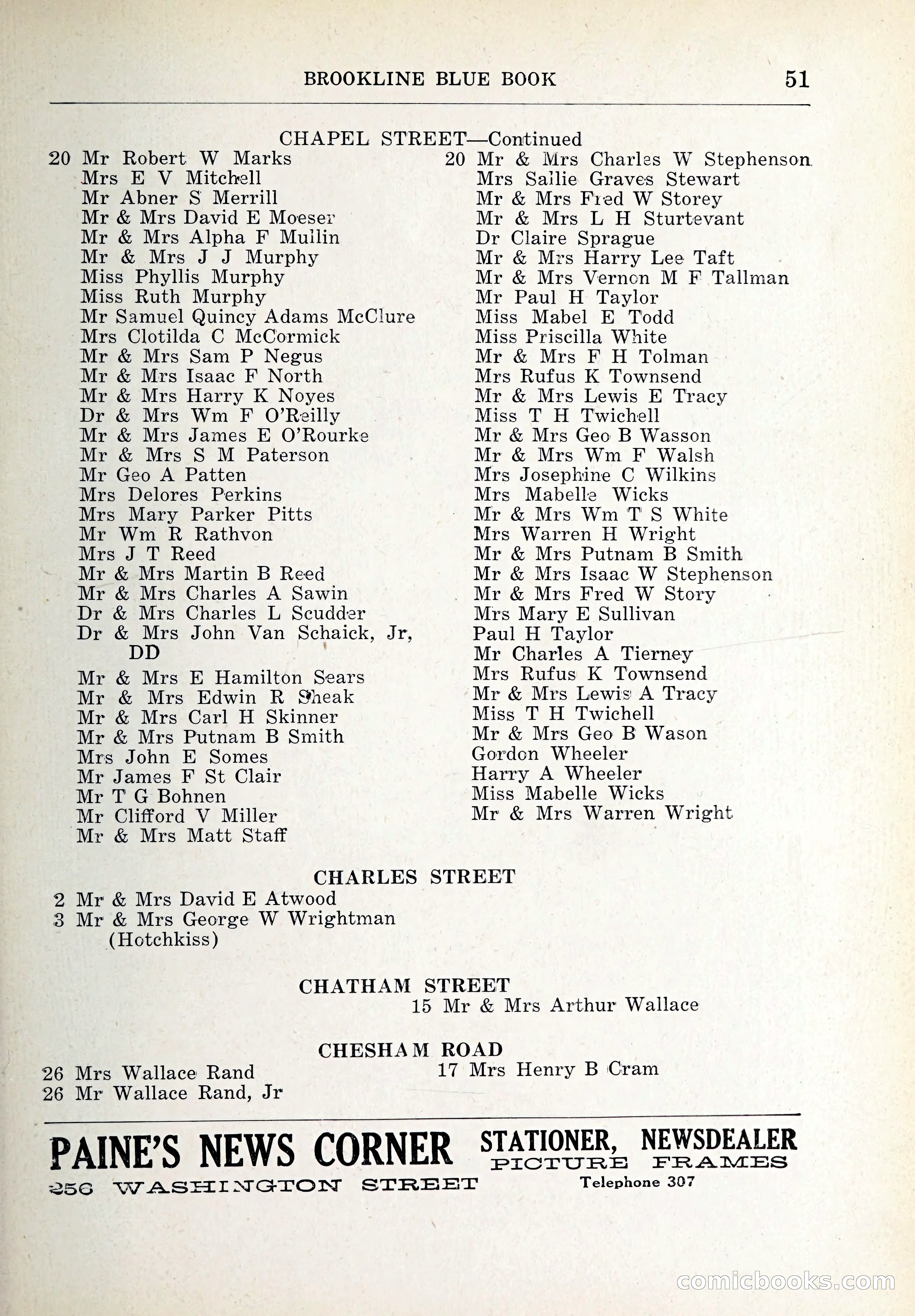 Blue Book of Brookline and Longwood — page 82 of 347